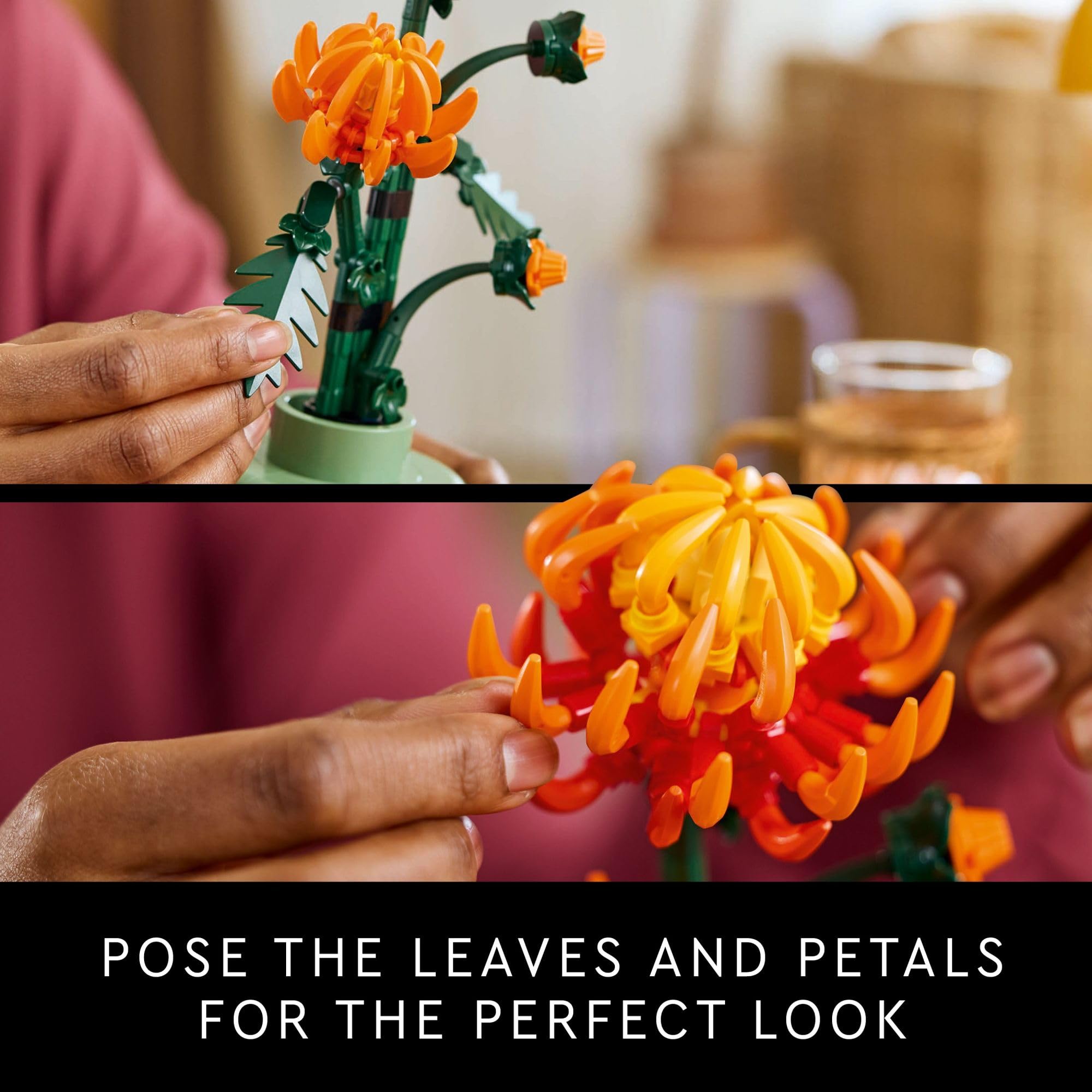 LEGO Botanicals Chrysanthemum Building Set for Adults Ages 18+ - Artificial Flower for Dinner Table Centerpieces & Decoration - Gift for Graduation - 10368: LEGO Botanicals Chrysanthemum Building Set for Adults Ages 18+ - Artificial Flower for Dinner Table Centerpieces & Decoration - Gift for Graduation - 10368