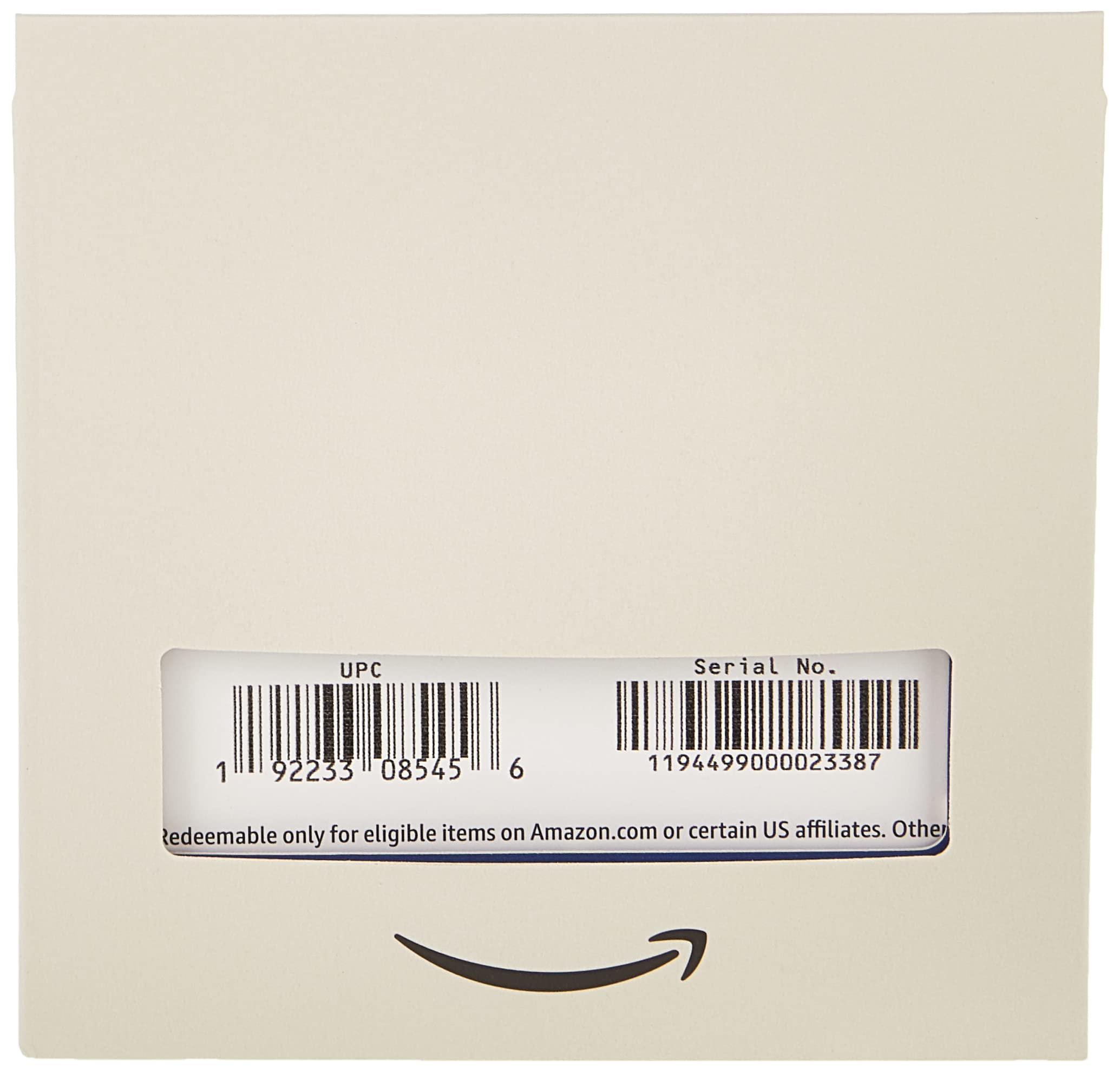 Amazon.com Gift Card for any amount in a Reveal