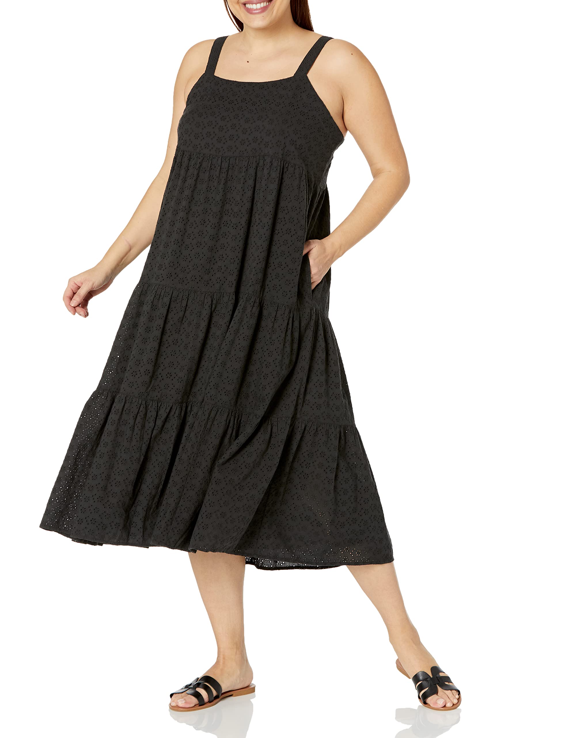 The Drop Women's Britt Tiered Maxi Tent Dress