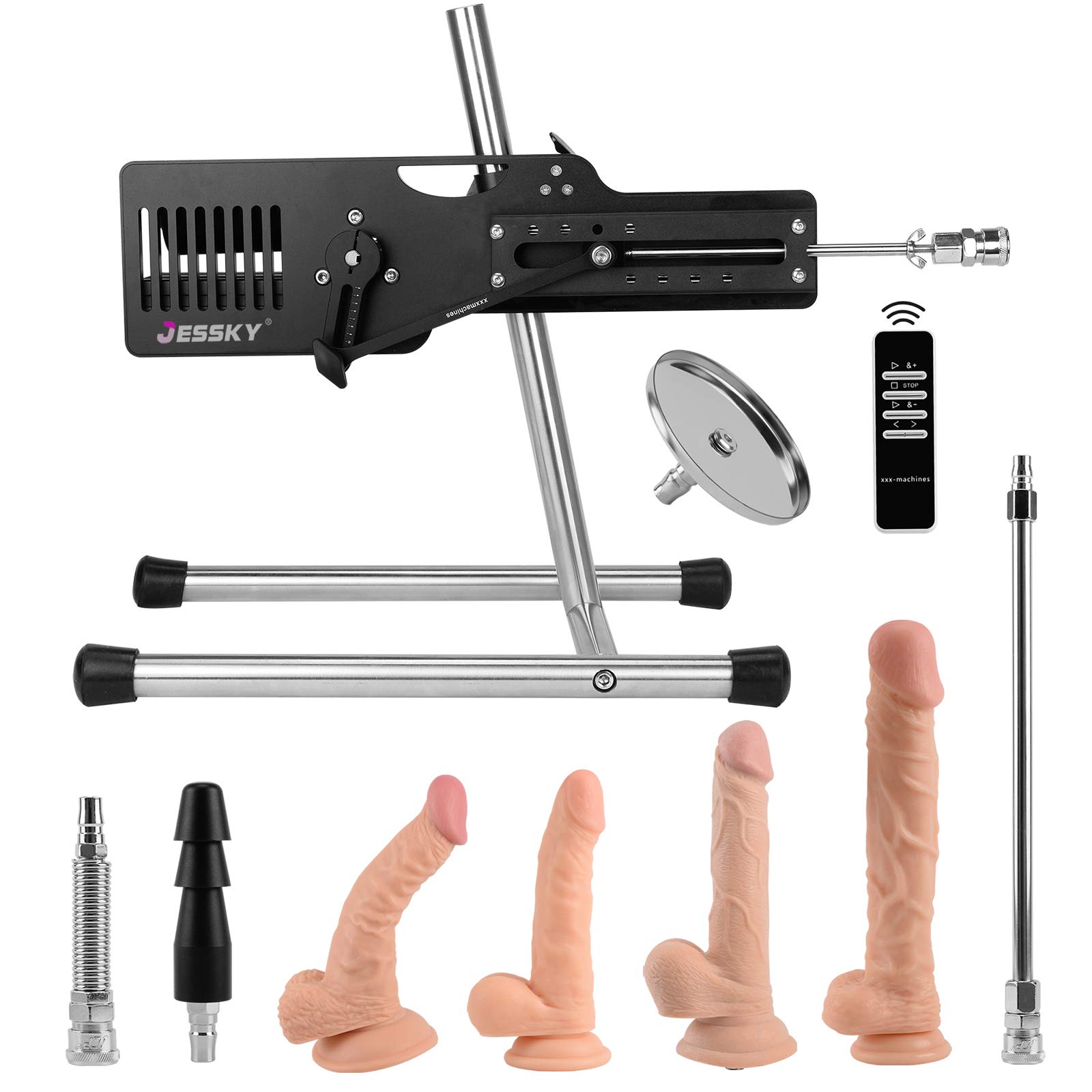 Premium Sex Machine, Adjustable Love Machine Adult Sex Toys APP/Remote Control Thrusting Sex Machine with 3 Attachments for Women and Men: 1-thrusting Sex Machine