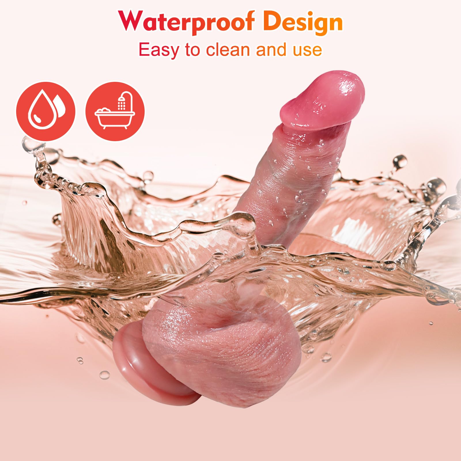 Thrusting Dildo Sex Toys for Women - Realistic Dildo Silicone Suction Cup Penis Women Sex Toy with 7 Thrusting & 7 Vibrating Heated for G-Spot Anal Vagina Stimulation, Vibrator Adult Sex Toys & Games