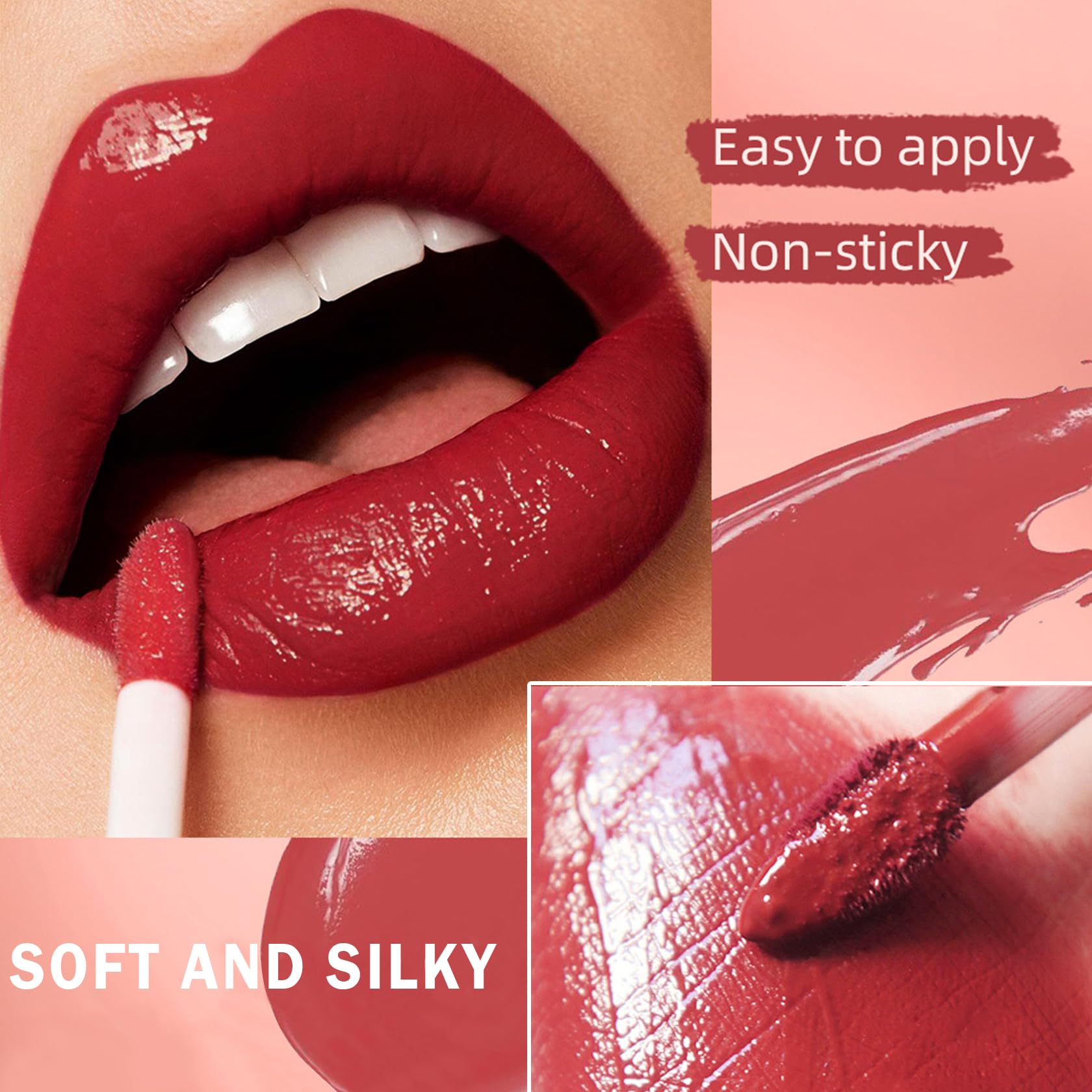 QIUFSSE 3 in 1 Black Lip Liner Pencil and Lipstick lipgloss Set Matte Black Lipstick Lip Gloss Kit Long-lasting Nonstick Cup Smudge Proof Lip Kits with Lip Liner,Velvet Goth Makeup (): 01# Sole Memory