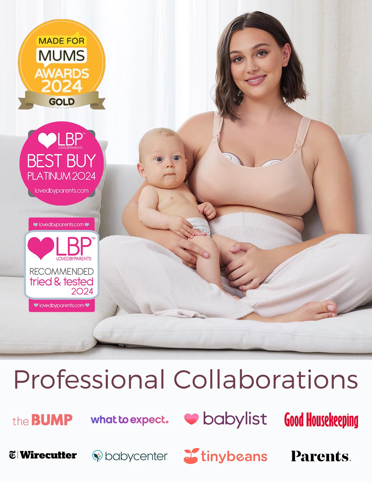 Momcozy Breast Pump Hands Free Mobile Style | M6, Wearable Breastfeeding Pump Ideal Rhythm for More Milk, DoubleFit Flange More Fit & Discreet with 3 Modes & 9 Levels, 24mm - 2 Pack Cozy Red
