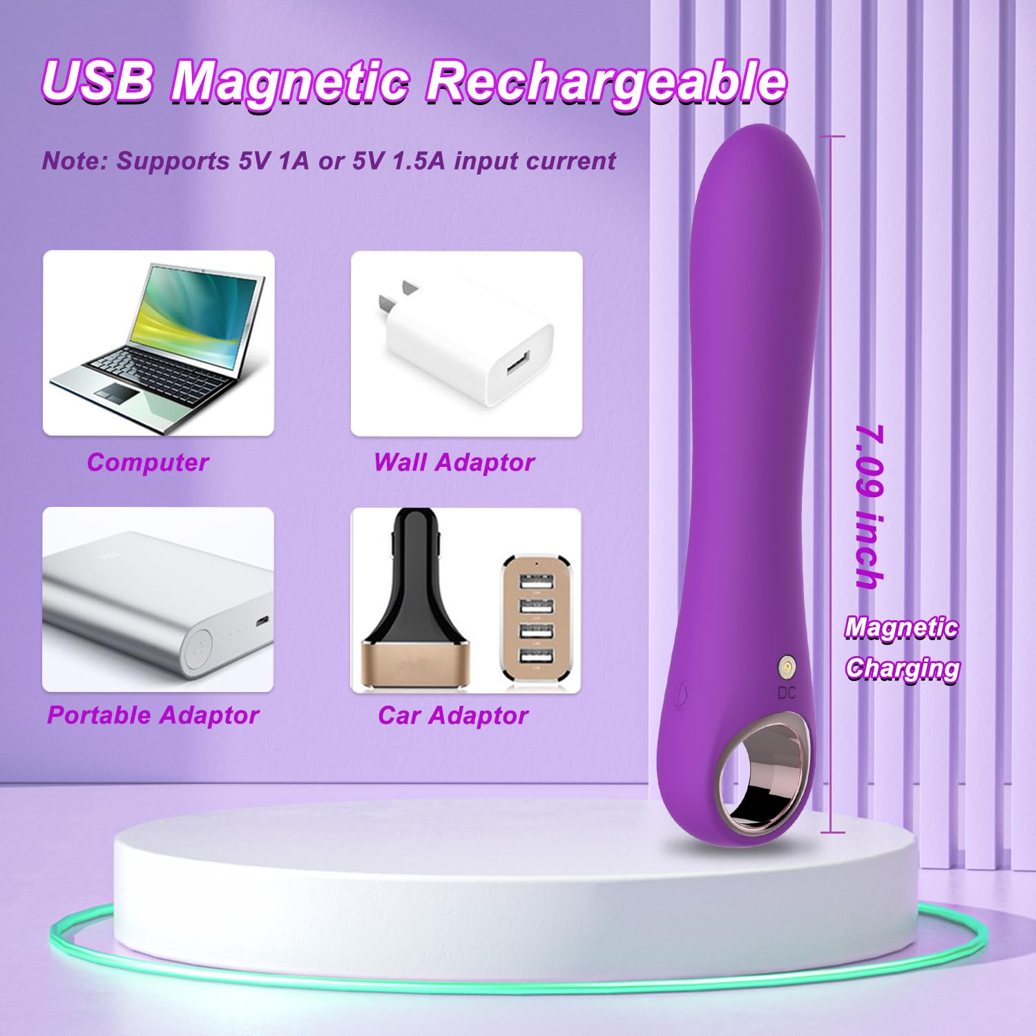 Tuitionua Adult Sex Toys Dildo - APP Control G Spot Dildos Vibrator for Woman, Clitoral Stimulator with 10 Vibration Modes, Adult Toys for Women and Couples(APP Pink): New Purple