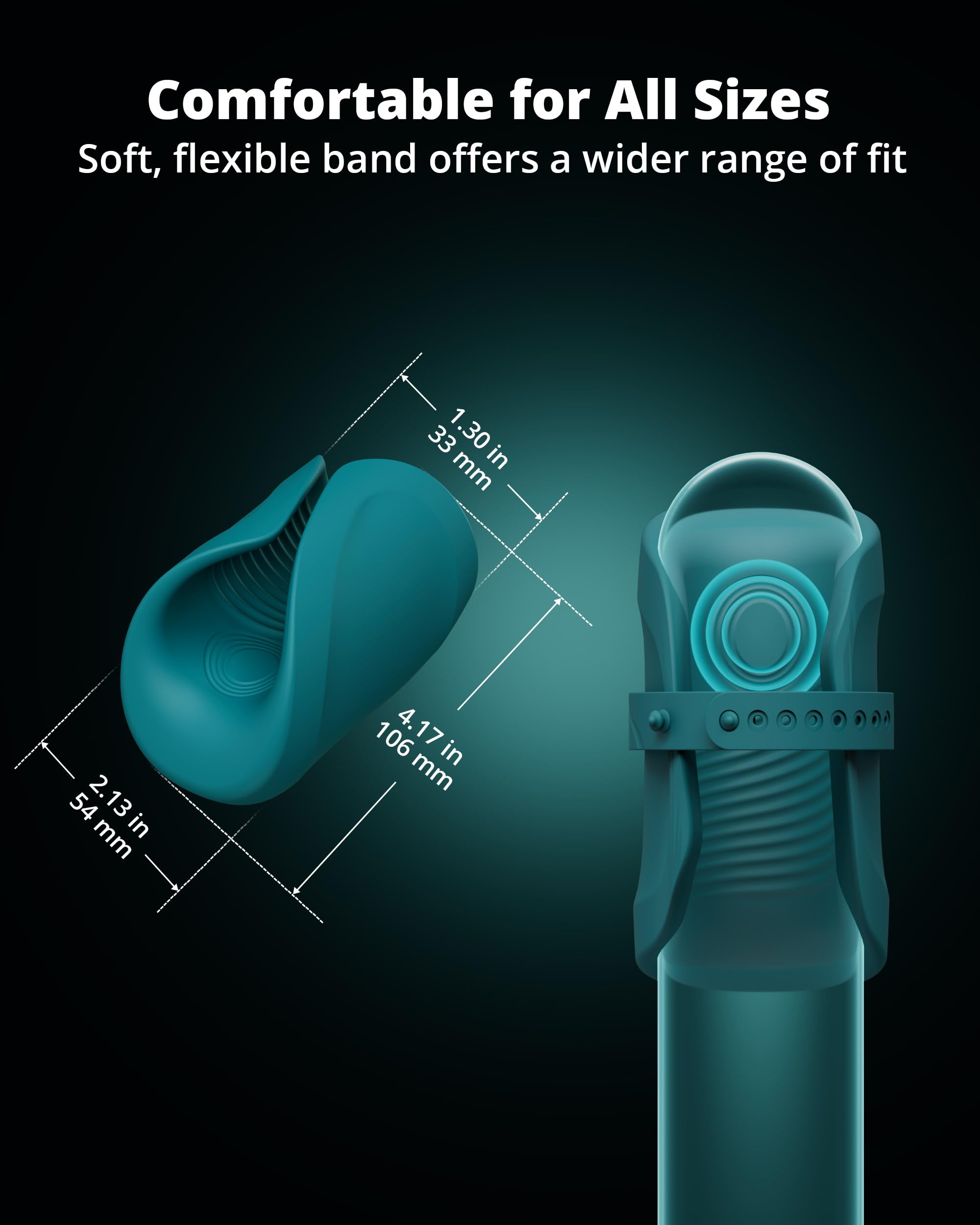 LOVENSE Gush 2 Automatic Male Masturbator Stroker, Vibrating & Oscillating Penis Massager Cock Ring with Endurance Training App Remote Control Vibrator Adult Sex Toys & Games, with Adjustable Buckles thumbnail 5