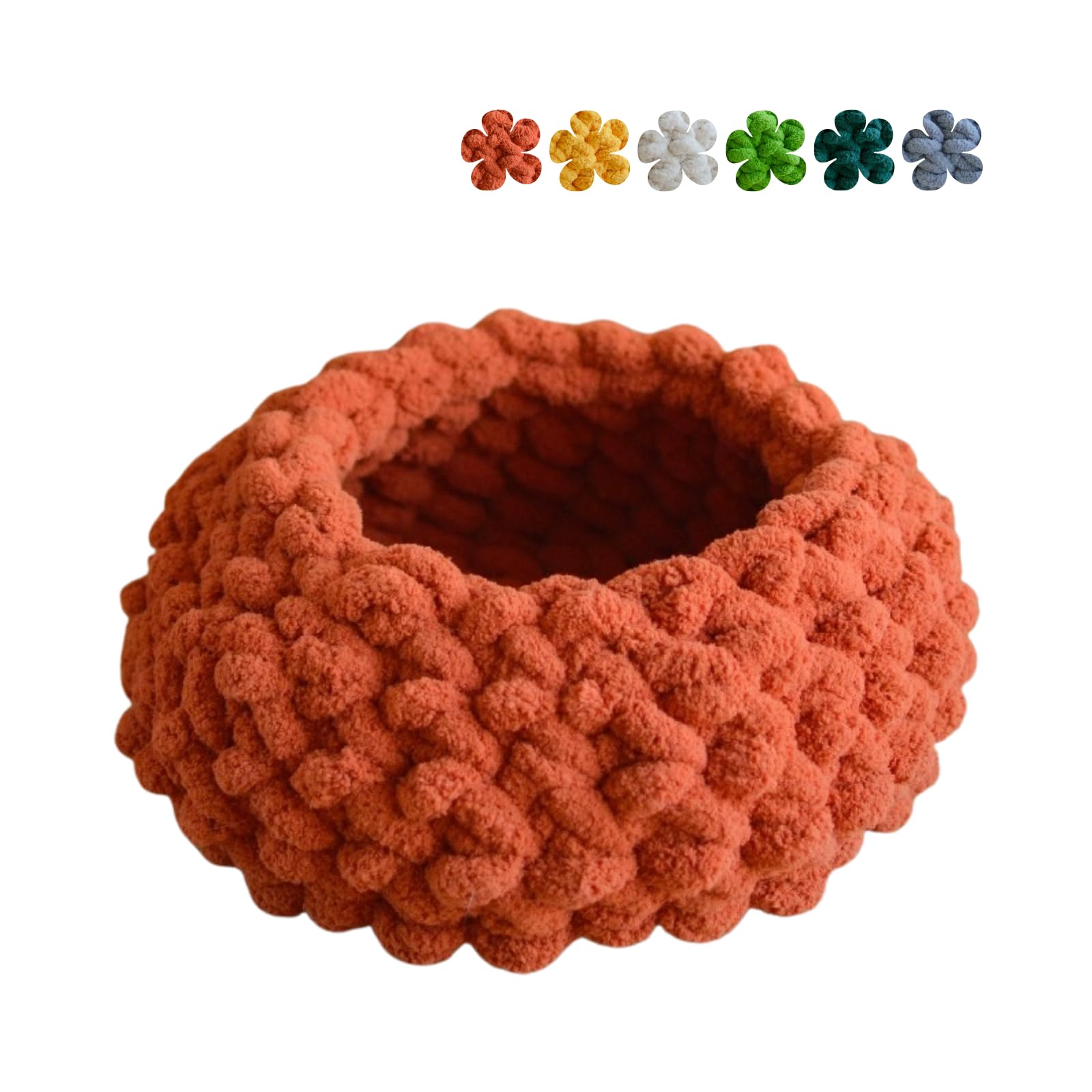 Urnat Cat Nest Bed – Premium Handwoven Washable Extra Soft Round Cave House for Indoor Kitten & Kitty, Small & Large (Cloud White,Large): MapleLeaf Red Large