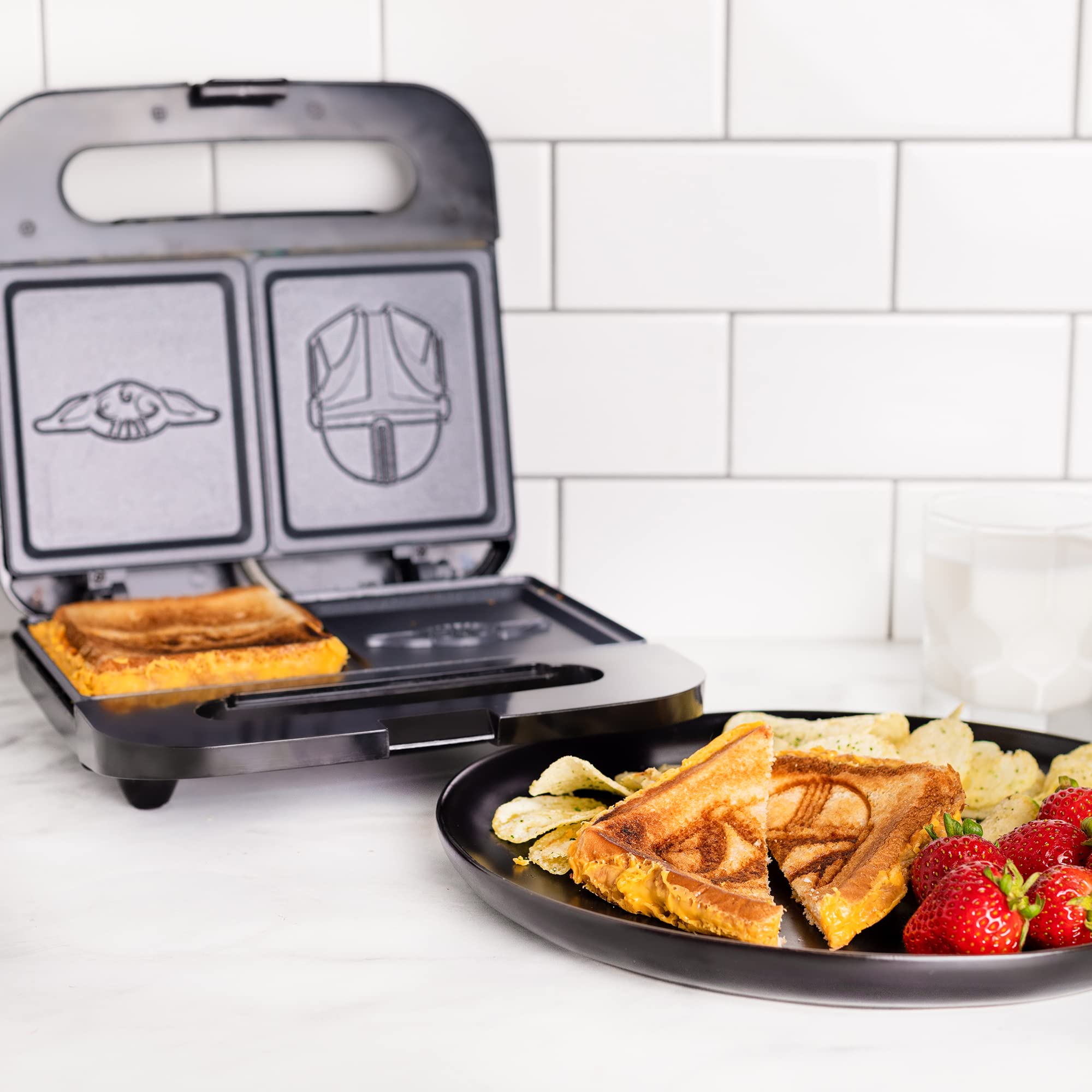 The Mandalorian Grilled Cheese Maker- Panini Press and Compact Indoor Grill