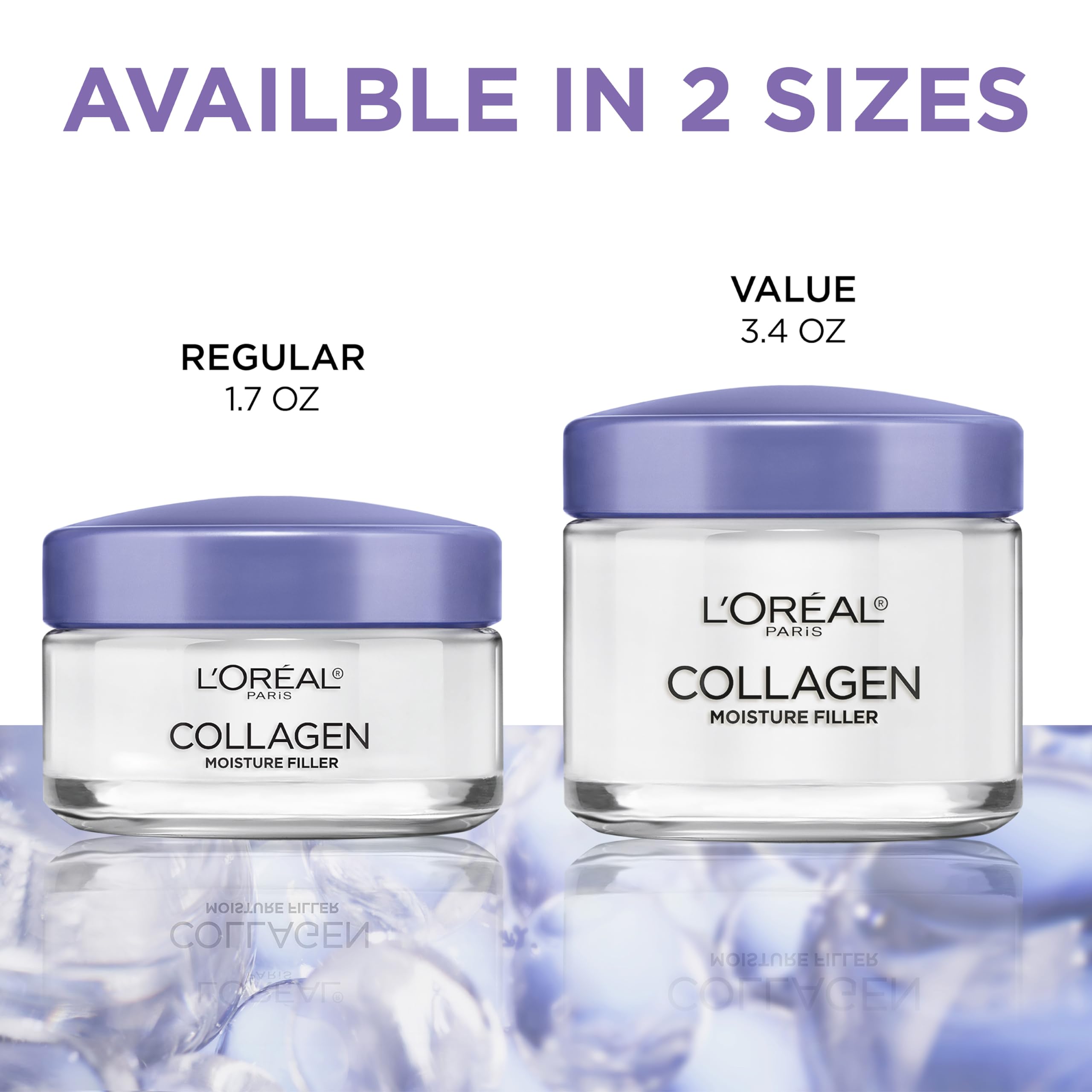 L'Oreal Paris Collagen Daily Face Moisturizer, Reduce Wrinkles, Face Cream 3.4 oz: Fragranced 3.4 Ounce (Pack of 1)