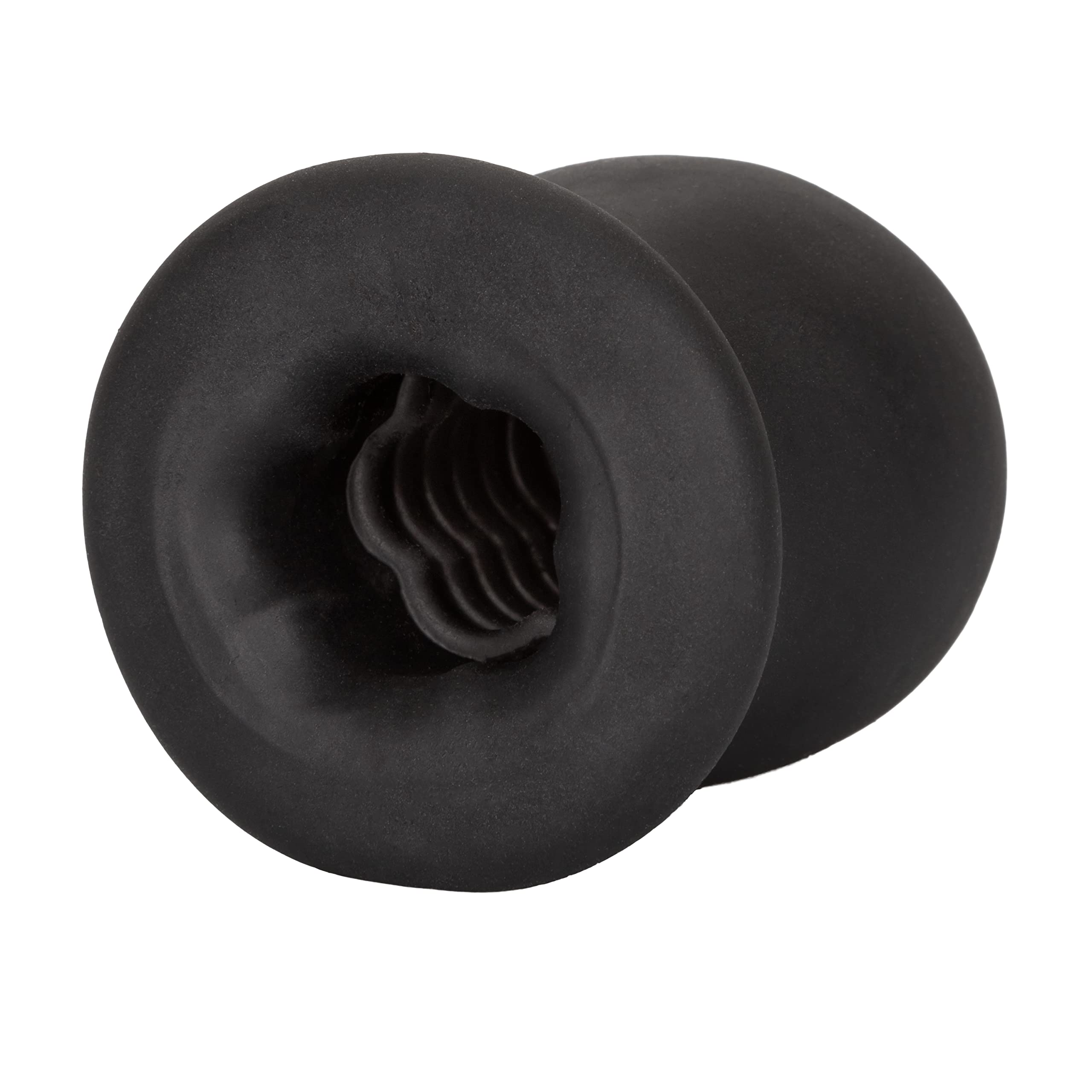 CalExotics Packer Gear FTM Stroker - Male Silicone Masturbation Sleeve - 2 Inch Adult Male Masturbator Sex Toy - Black: 1 Count (Pack of 2)