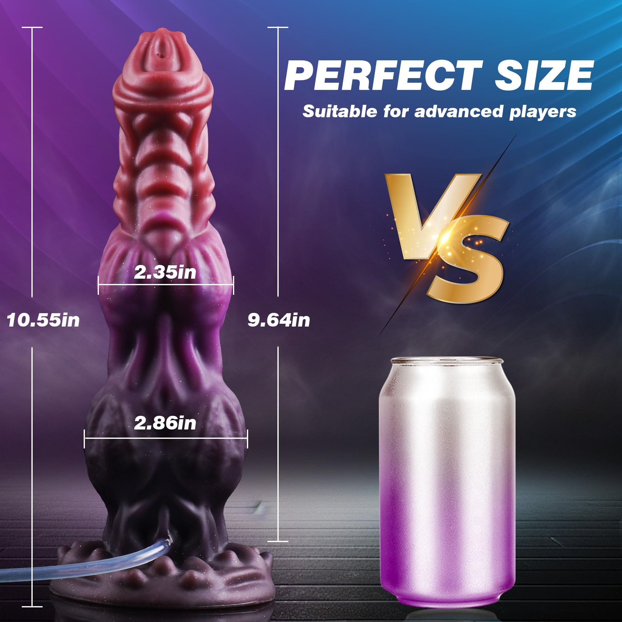 9.6" onster Dildo Squirting Fantasy Dildo Dragon Horse Dildo with 2 Big Knots, Dog Dildo Knotted Ejaculating Toy with Strong Suction Cup, Big Anal Dildo Silicone Huge Dildo, Adult Toys for Women Men: L