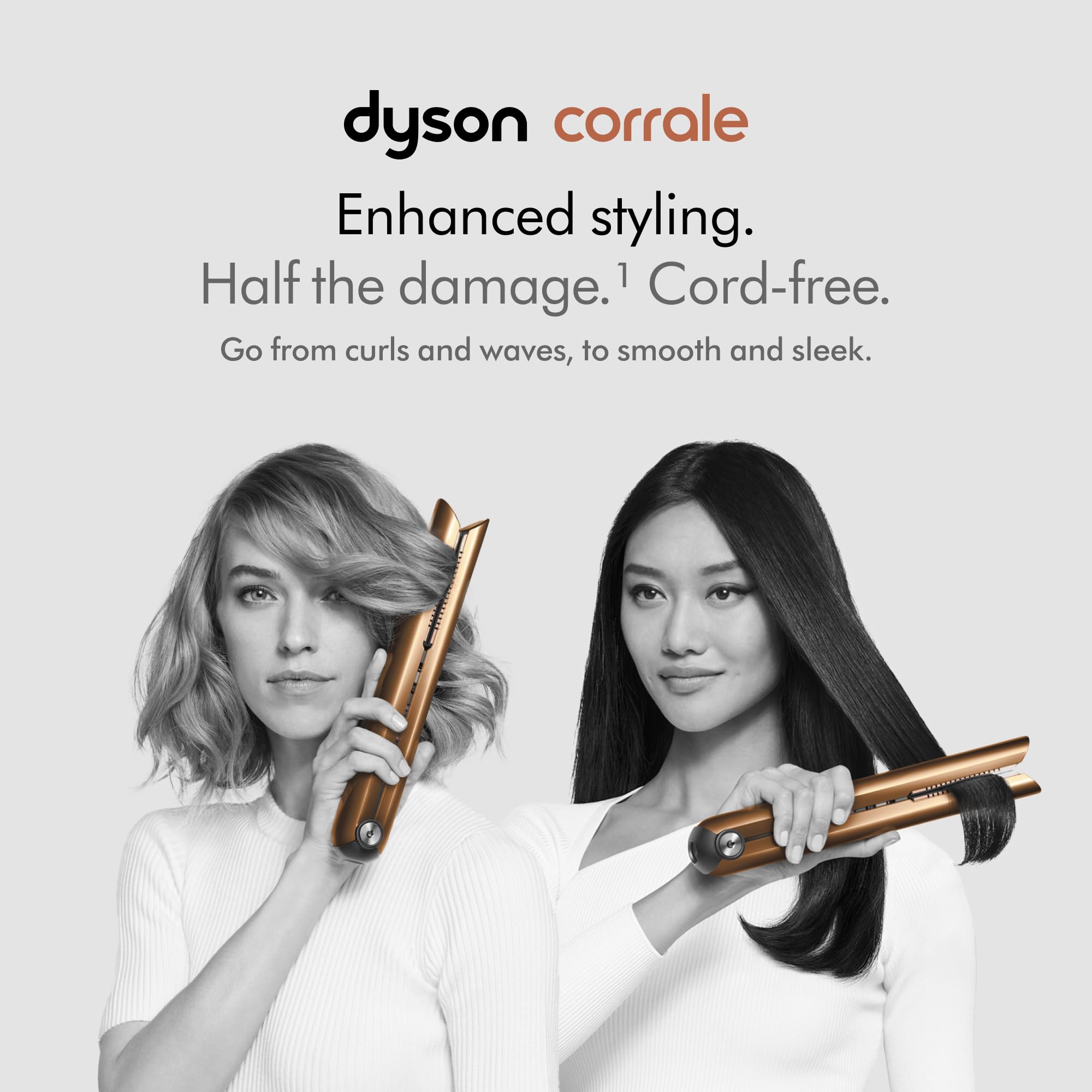 Dyson Corrale™ Hair Straightener: Nickel/ Copper