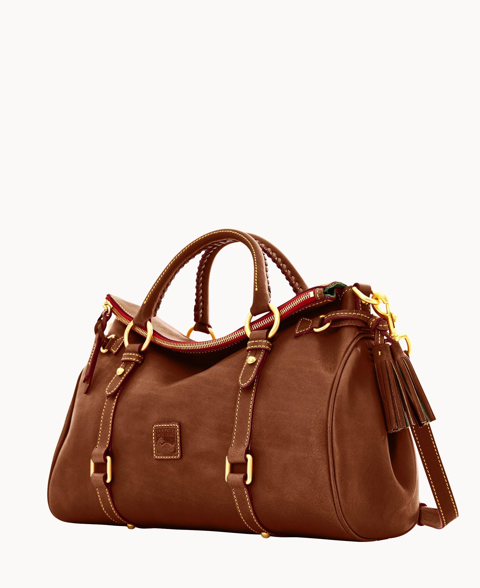 Dooney & Bourke Satchel Bags for Women, Large Florentine Satchel Handbag with Optional Crossbody Bag Strap thumbnail 2