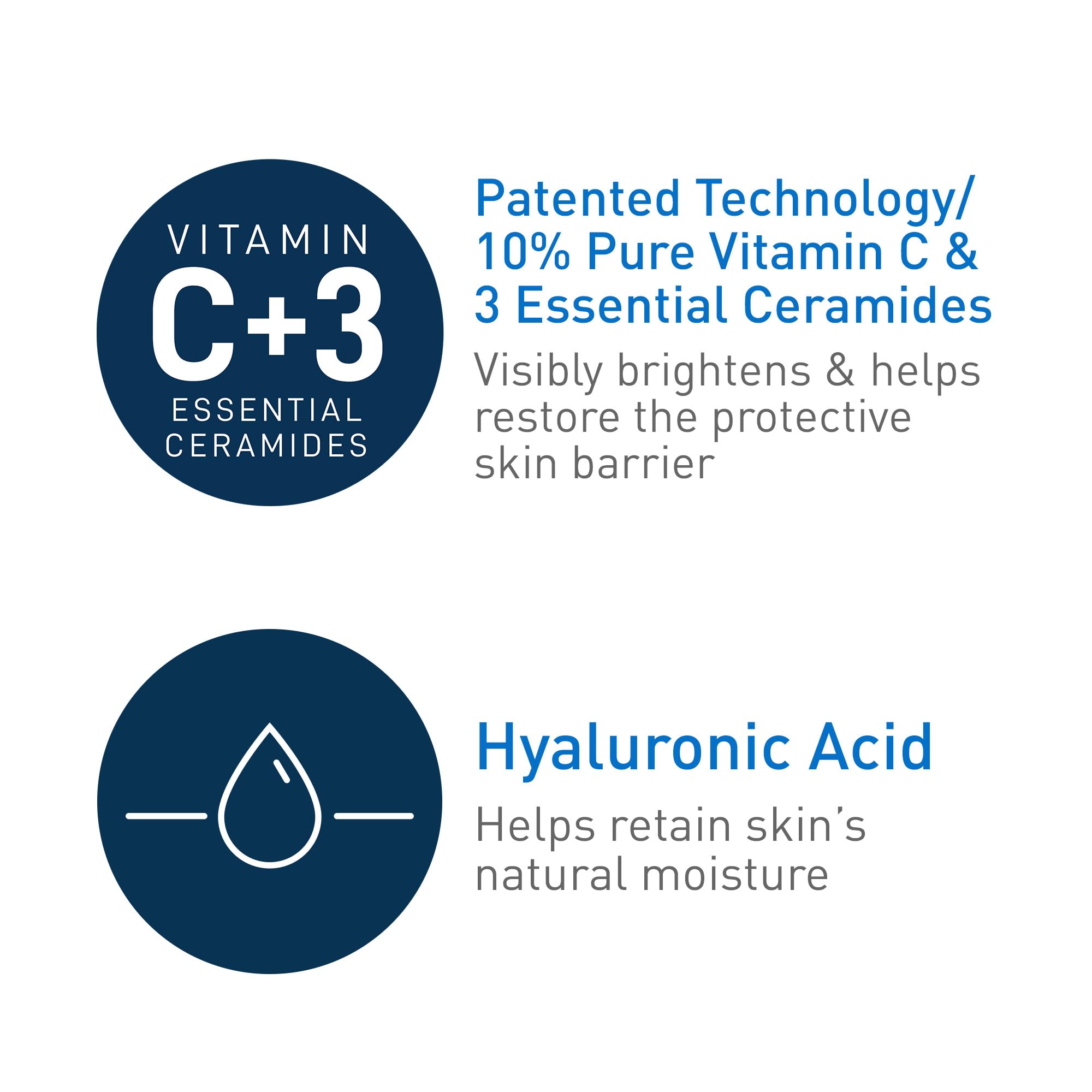 CeraVe Vitamin C Serum with Hyaluronic Acid, Skin Brightening Serum for Face with 10% Pure Vitamin C, Fragrance Free, 1 Fl. Oz: 1 Fl Oz (Pack of 1)