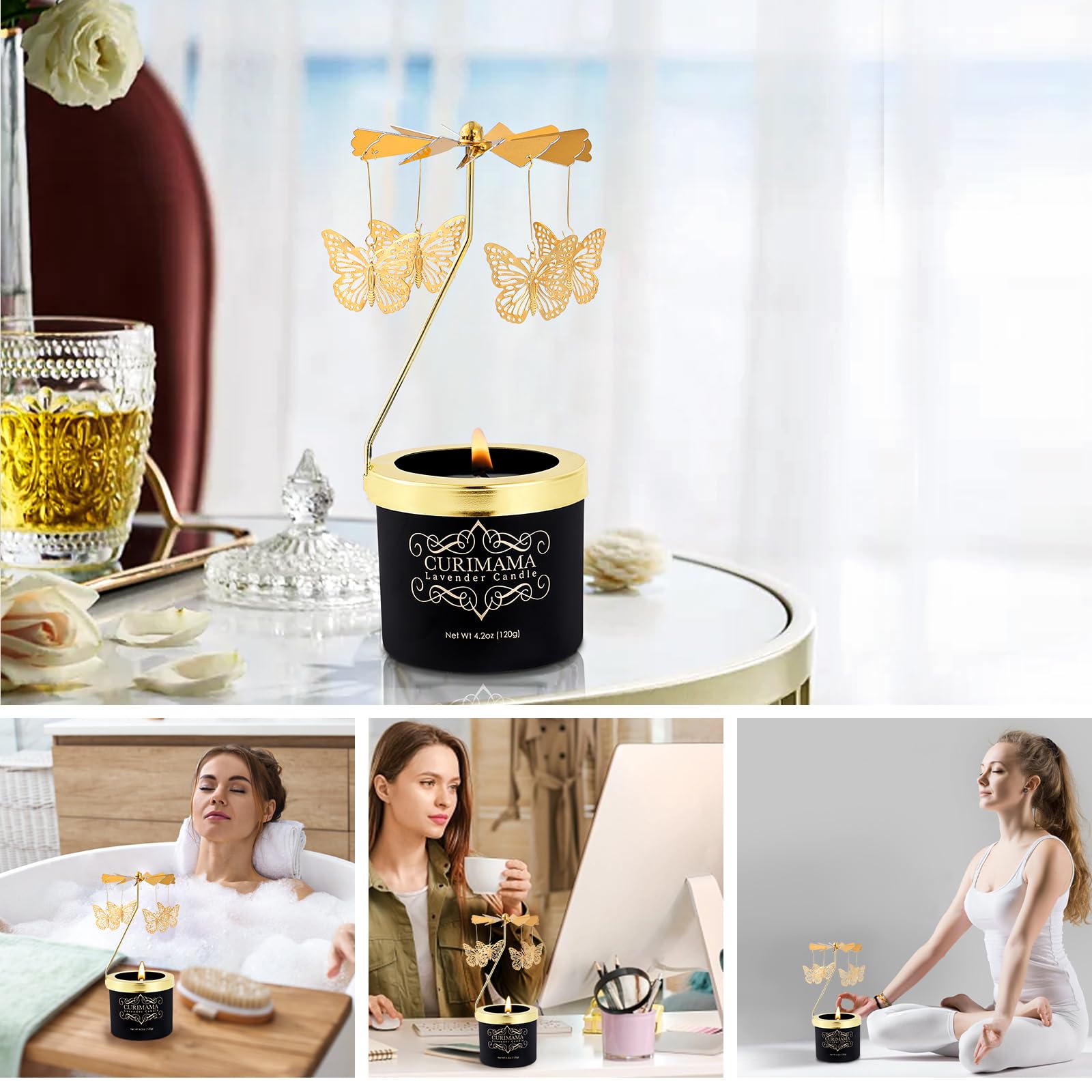 Gifts for Women, Hummingbird Gift for Women Friendship, Funny Birthday Gifts for Wife Mom Grandma, Lavender Scented Candle Presents for Mom, Gift Ideas for Her