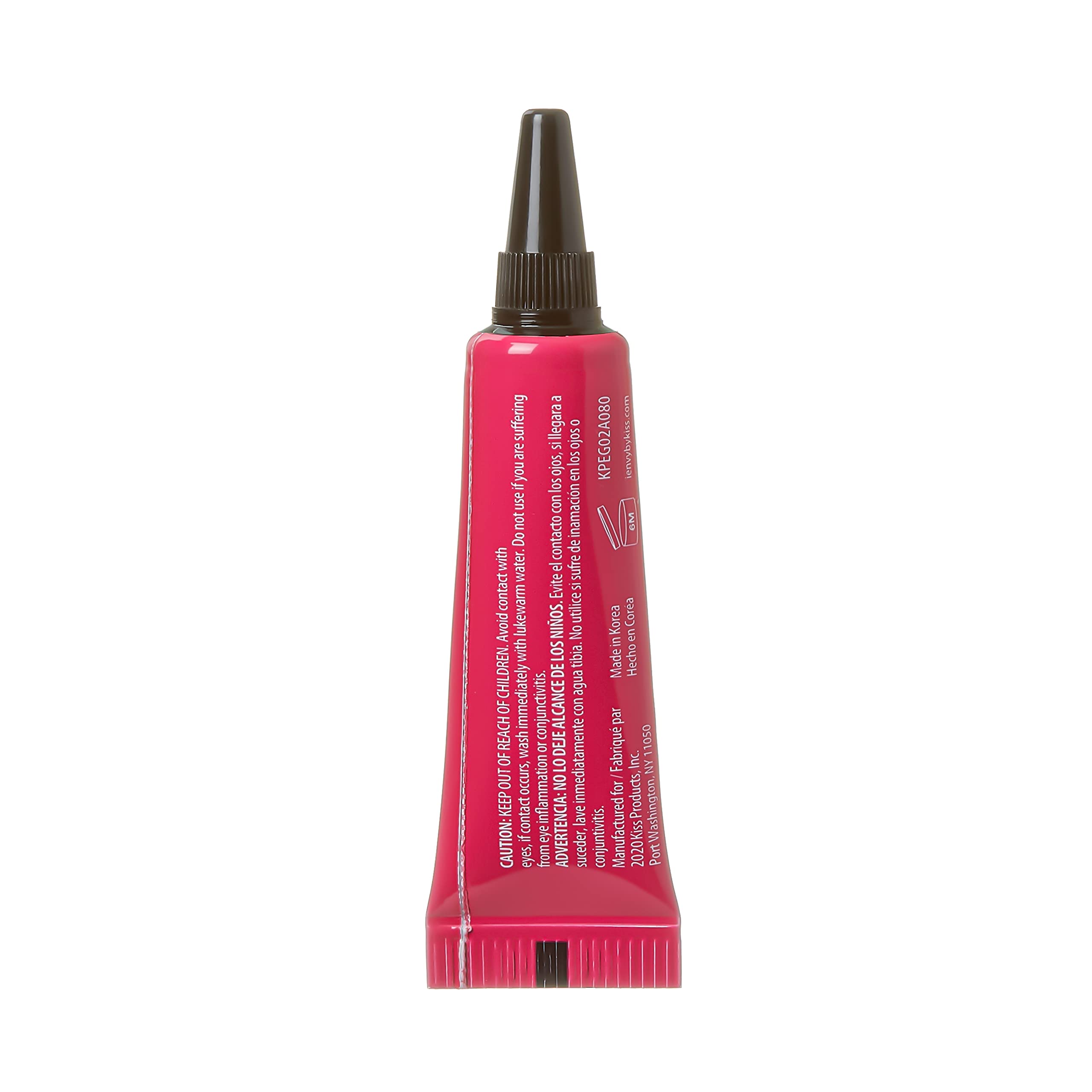 Kiss I Envy Strip Eyelash with Aloe Adhesive Black 0.25oz (6 Pack) by Kiss