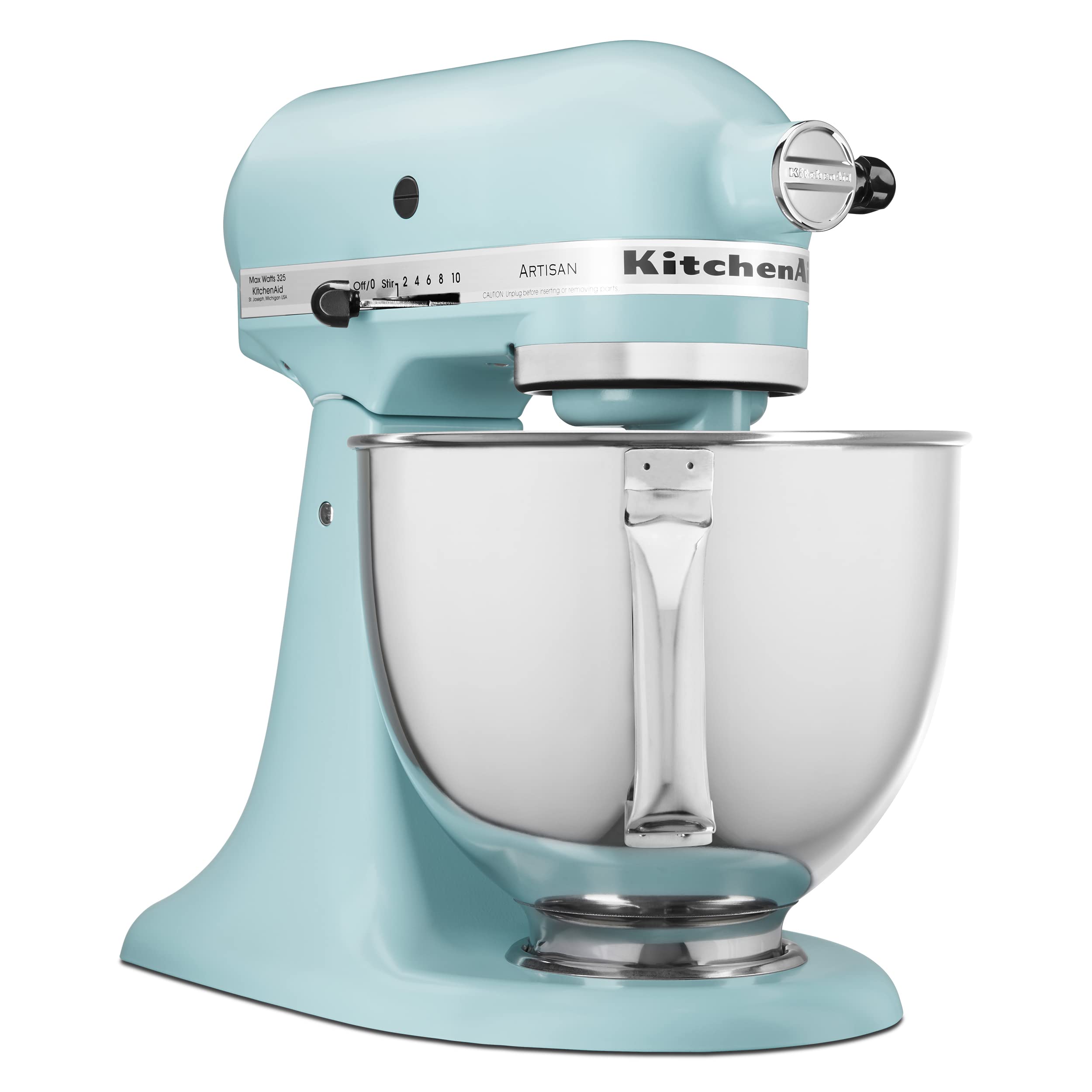 KitchenAid Artisan Series 5 Quart Tilt Head Stand Mixer with Pouring Shield KSM150PS,: Mineral Water Mixer + Slicer/Shredder Attachment