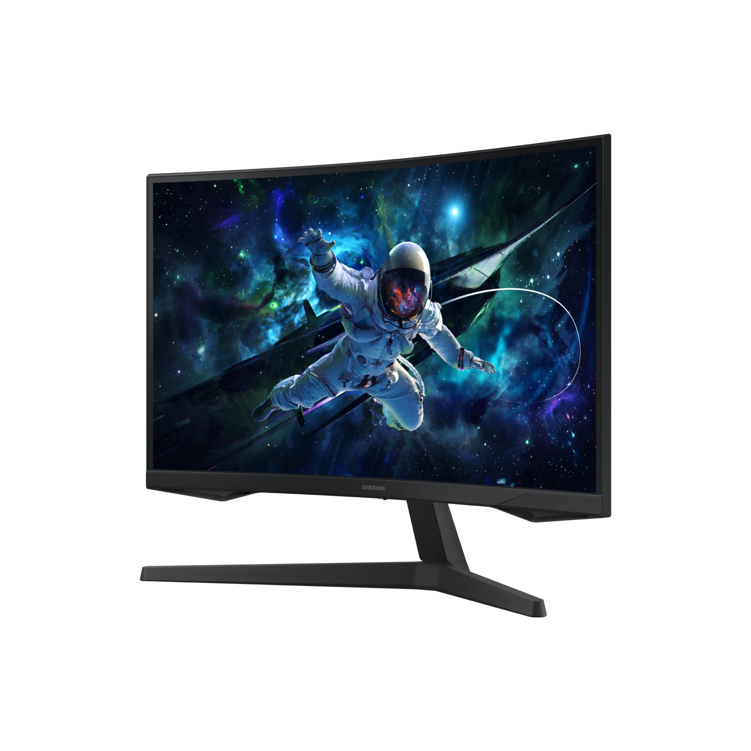 SAMSUNG Odyssey G55C Series 32" Gaming Monitor LS32CG550ENXZA, QHD, 1000R, Curved, 1ms(MPRT), HDR10, 165Hz, AMD Radeon FreeSync, Eye Care, Glare Free, Sharp Resolution, 2024: 32-inch