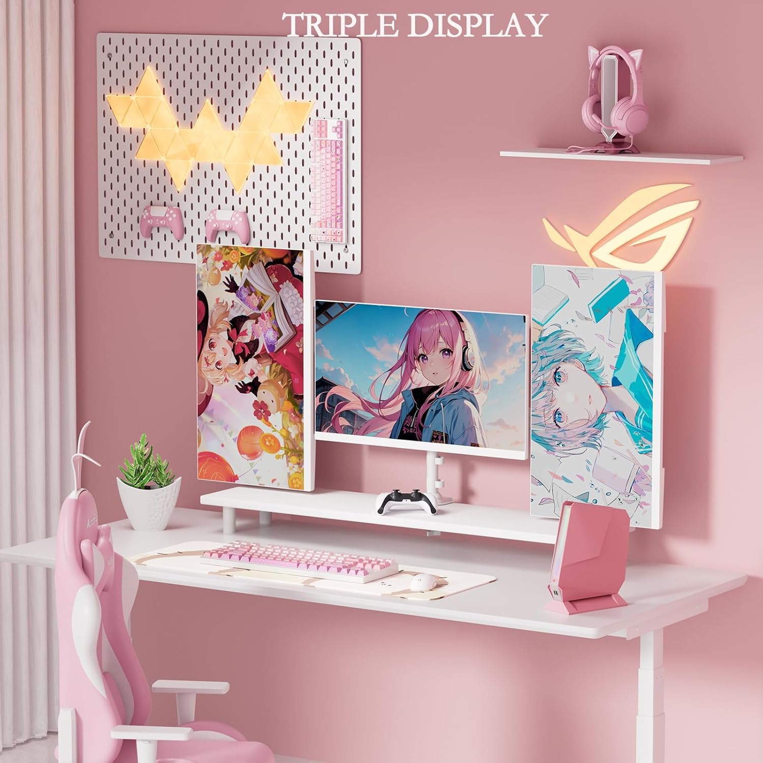 Mini PC, 13Th Gen Intel i9-13900HK Gaming PC, Nvidia RTX 4060 Graphics Mini Computers with RGB Lights, 32GB DDR5 RAM, 1TB PCIe G4x4 SSD, 2X HDMI + Type-C, 2.5G LAN, WiFi Ready, Pink