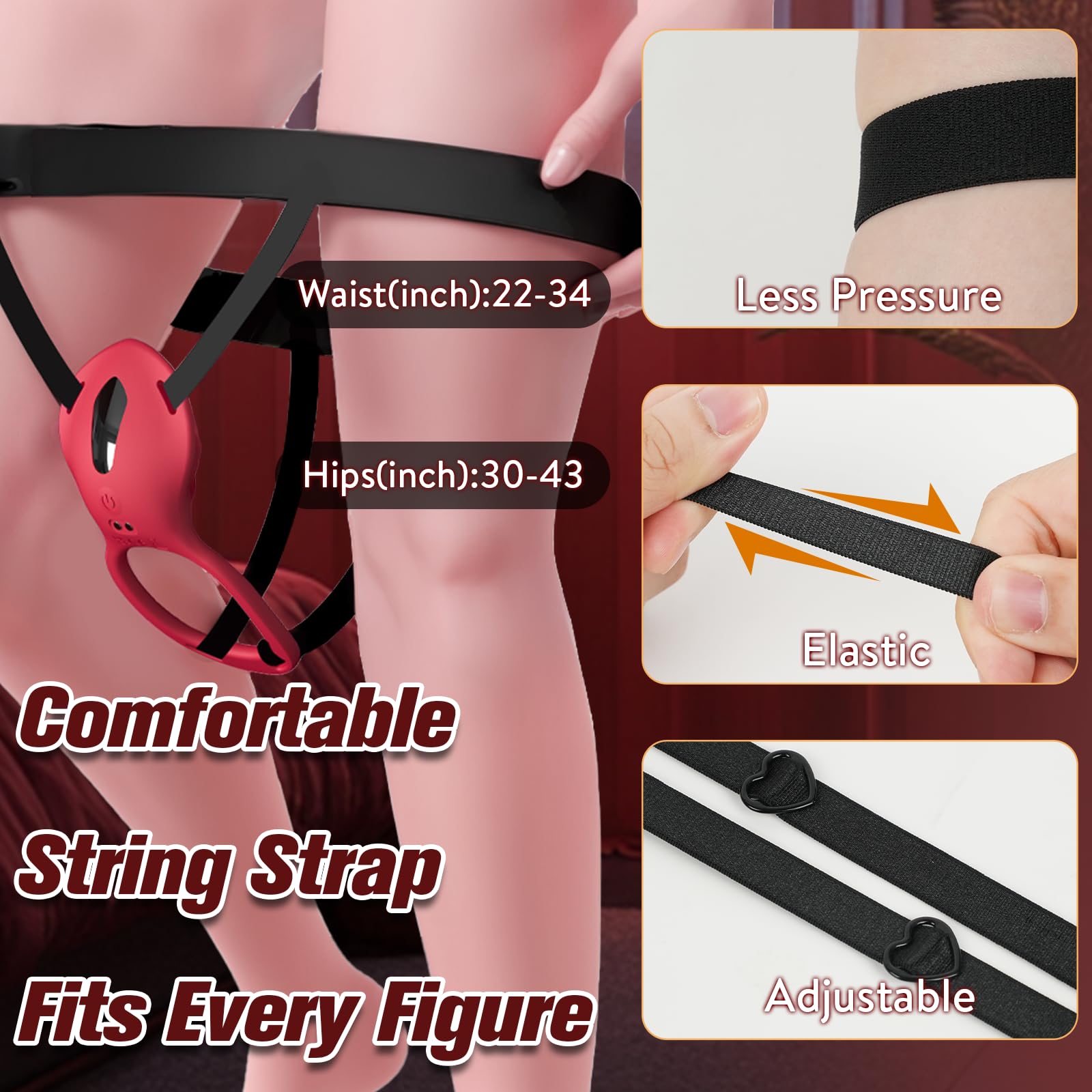 Couples Rose App Remote Control Wearable Vibrator, Couple Women Adult Sex Toys Games for Men, Hands Free Panty Clitoris Vibrator Vibrating Cock Ring, ZOOPLOU BDSM Female Sex Toy Clitoral Stimulator