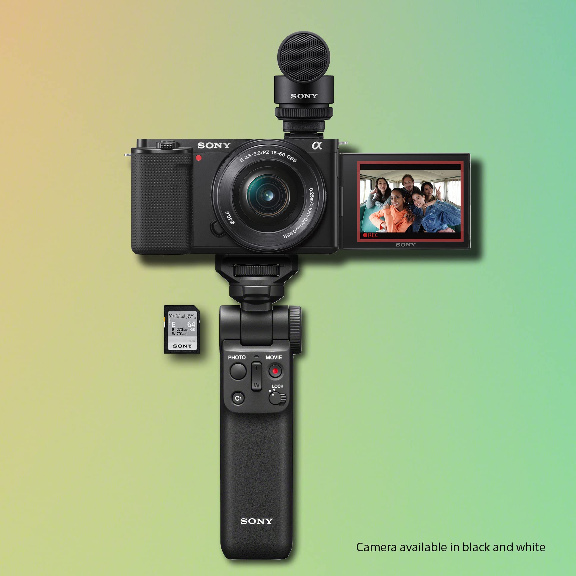 Sony Alpha ZV-E10 - APS-C Interchangeable Lens Mirrorless Vlog Camera Kit - Black: Black w/16-50mm w/ Content Creator Kit