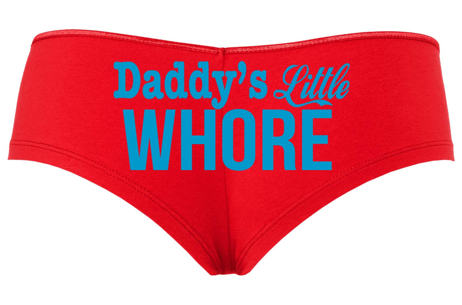 Knaughty Knickers Daddy's Little Whore Fun Flirty Red boy Short Panties DDLG