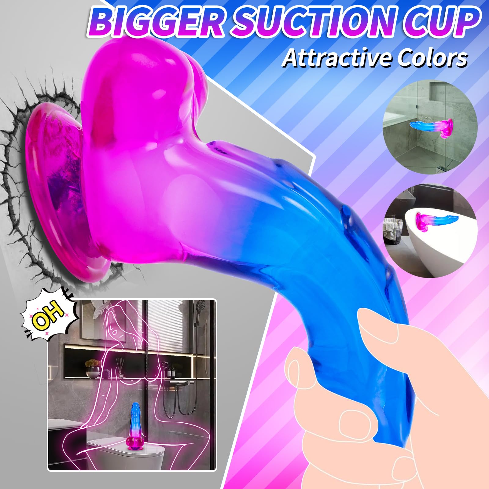 Sex Toys Realistic Dildo, 7.8 Inch Monster Dragon Dildos with Strong Suction Cup, Thick and Fantasy Dildo for Vaginal and Anal Stimulation, Adult Sex Toy for Women and Couples: Sex Toys Realistic Dildo, 7.8 Inch Monster Dragon Dildos with Strong Suction Cup, Thick and Fantasy Dildo for Vaginal and Anal Stimulation, Adult Sex Toy for Women and Couples