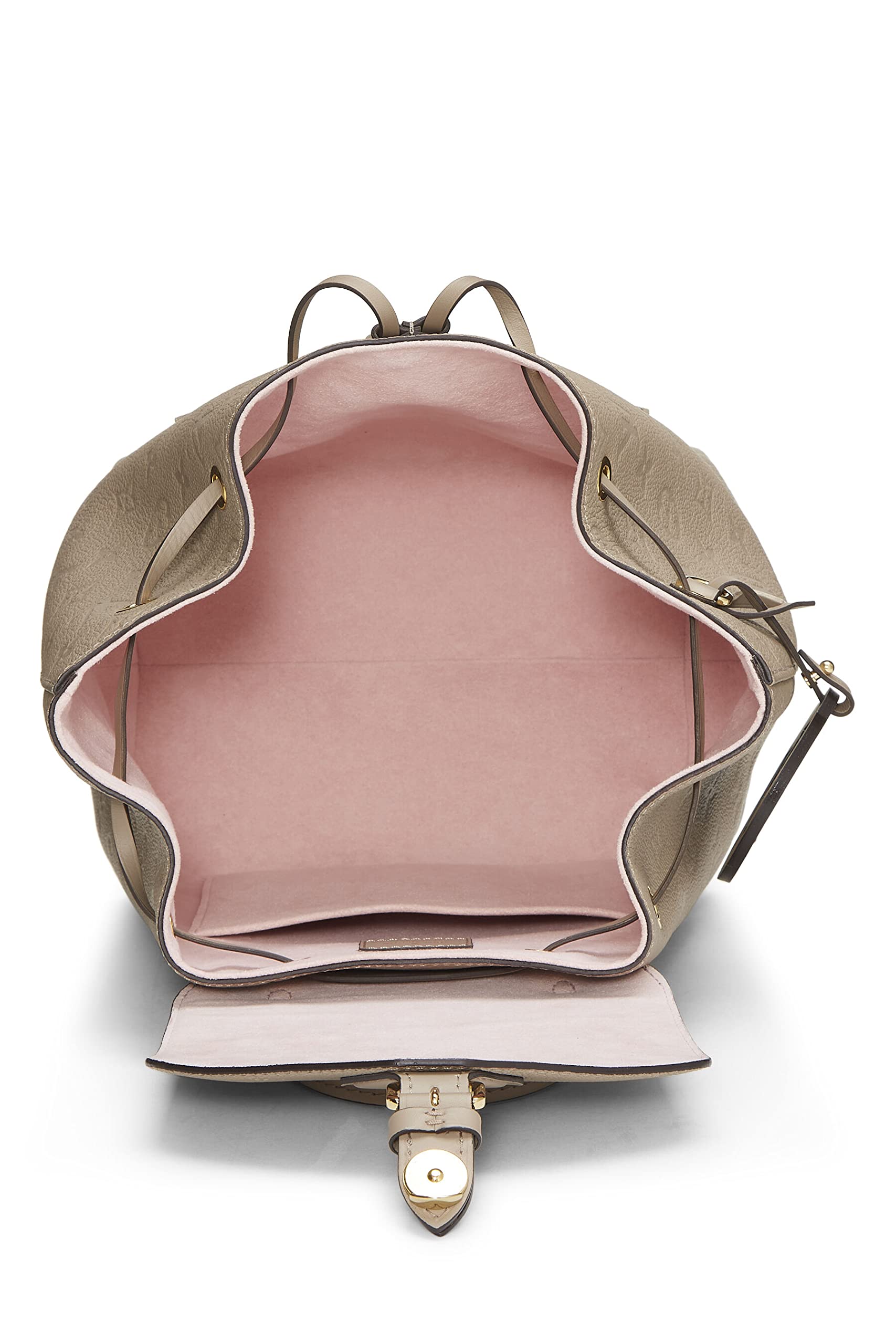 Louis Vuitton, Pre-Loved Beige Monogram Empreinte Montsouris PM NM, Beige