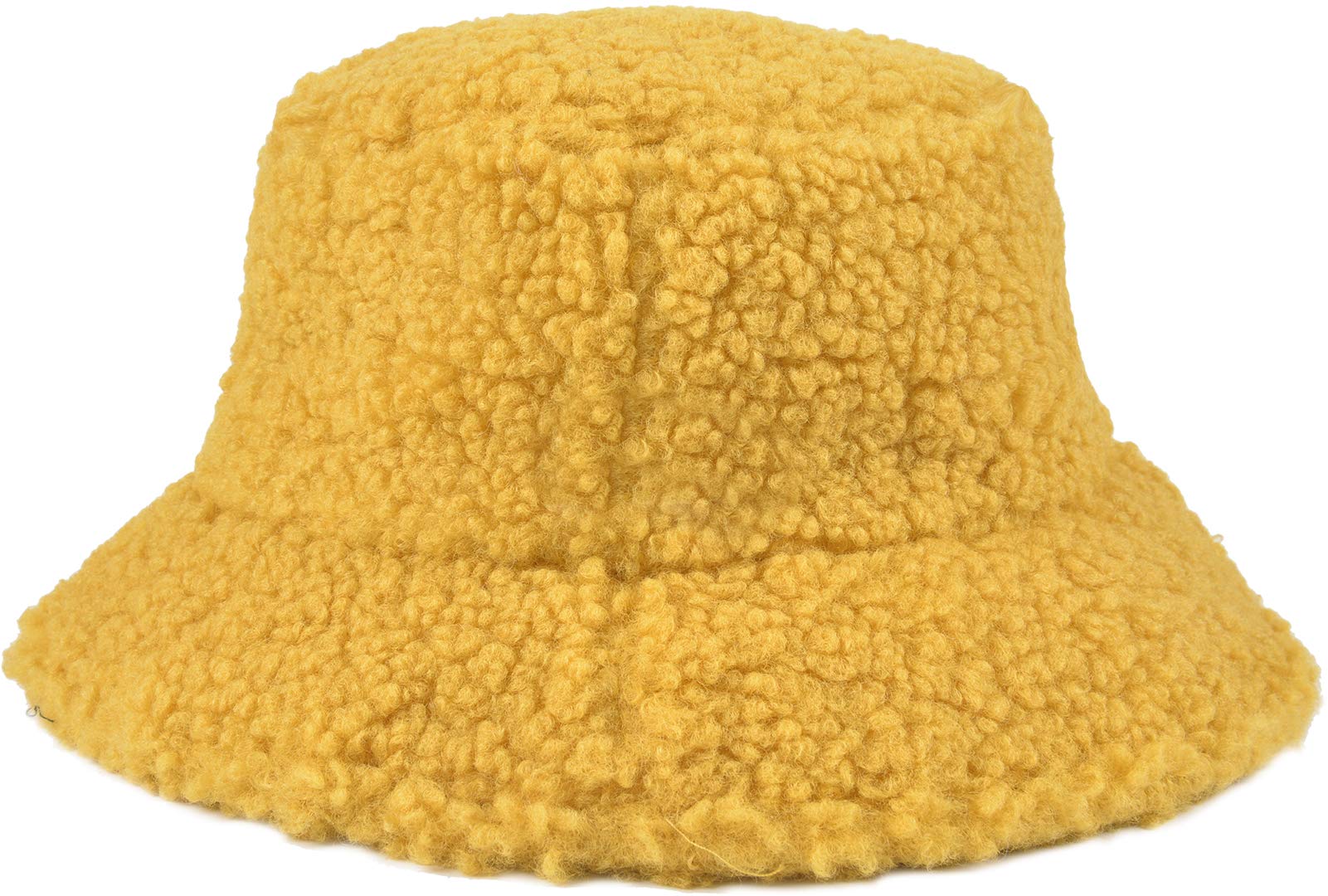 ChezAbbey Faux Fur Bucket Hat, Fuzzy Furry Winter Warm Fisherman Cap, Fluffy Teddy Sherpa Clothe Hats for Women Men Girls thumbnail 2