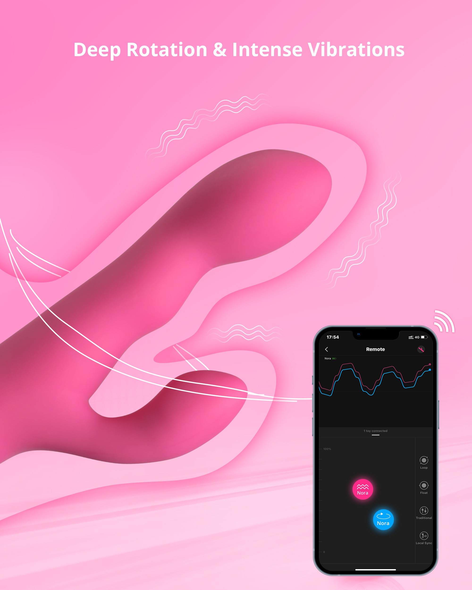LOVENSE Nora Rabbit Vibrator with APP Control, Pink Vibrator Rabbit with Dual Motor, Clitoral Stimulator Dildo Massager, Sex Toys for Women with Smartphone Wireless: LOVENSE Nora Rabbit Vibrator with APP Control, Pink Vibrator Rabbit with Dual Motor, Clitoral Stimulator Dildo Massager, Sex Toys for Women with Smartphone Wireless