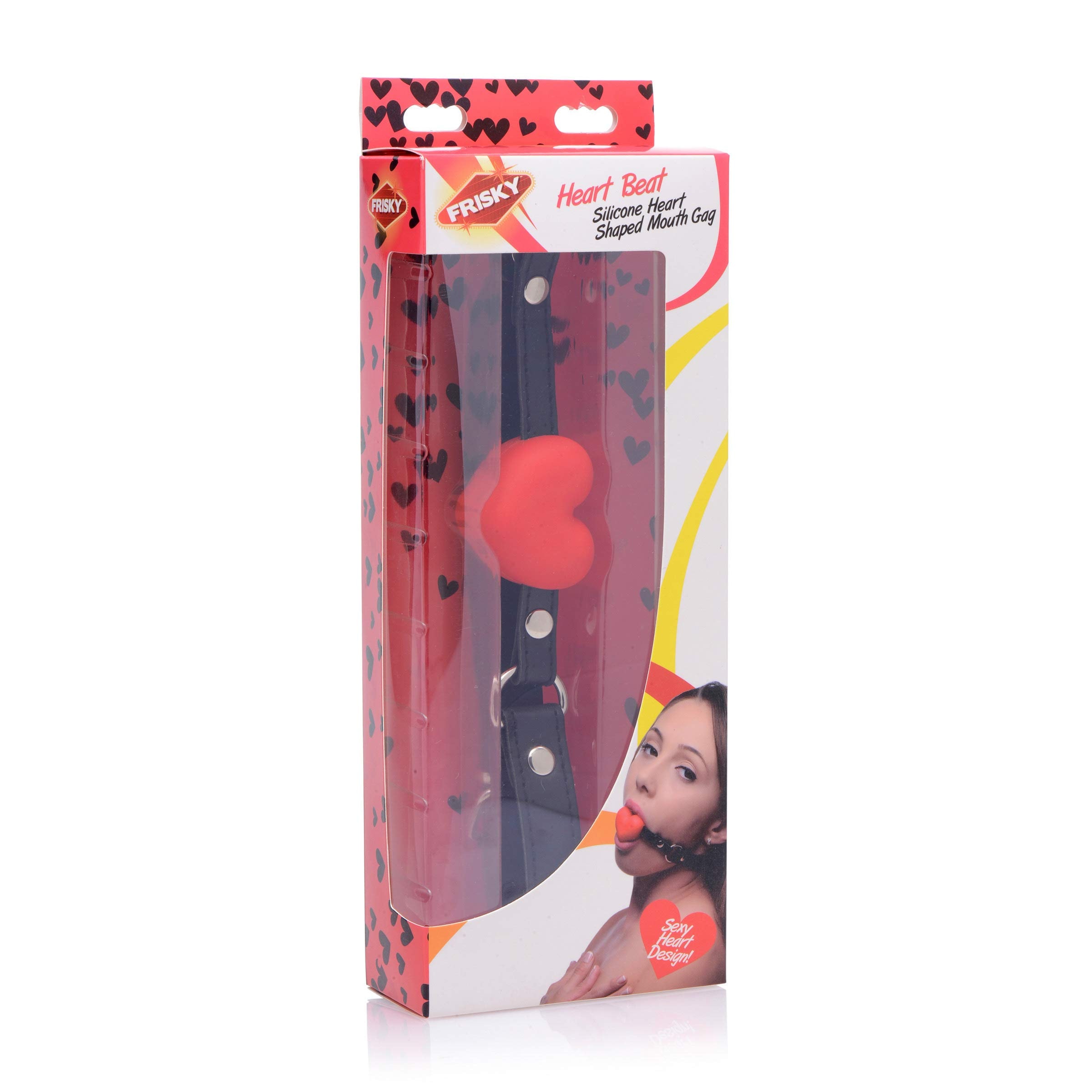 Frisky Heart Beat Silicone Heart Shaped Mouth Gag: Frisky Heart Beat Silicone Heart Shaped Mouth Gag