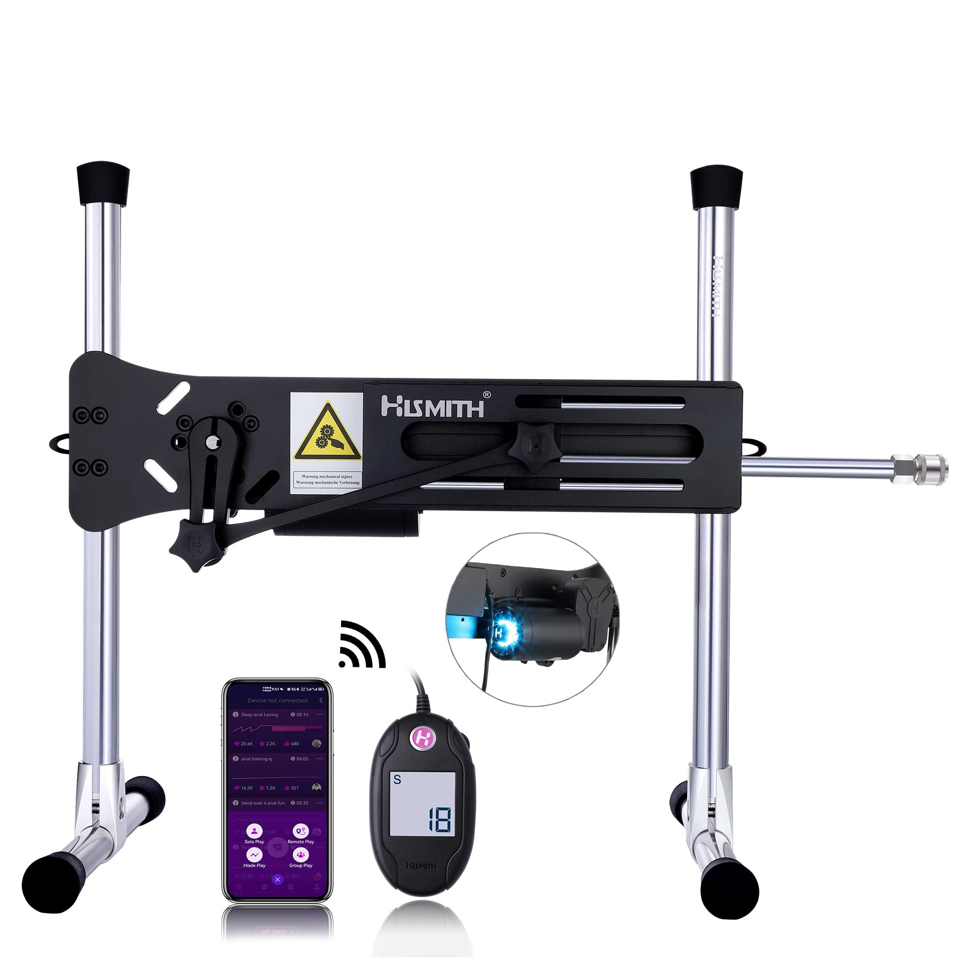 Hismith Premium 3.0 Pro, Sex Machine with KlicLok System, Wire and Intelligent APP Controlled Love Machine with Dildo,Purple: 4.0 Premium Machine