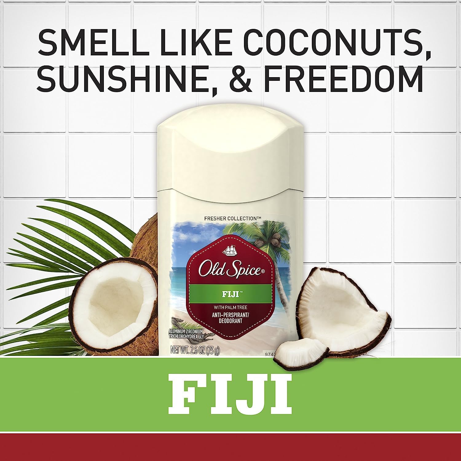 Old Spice Fresher Collection Men's Anti-Perspirant and Deodorant, Fiji Scent - 3.4 Oz thumbnail 5