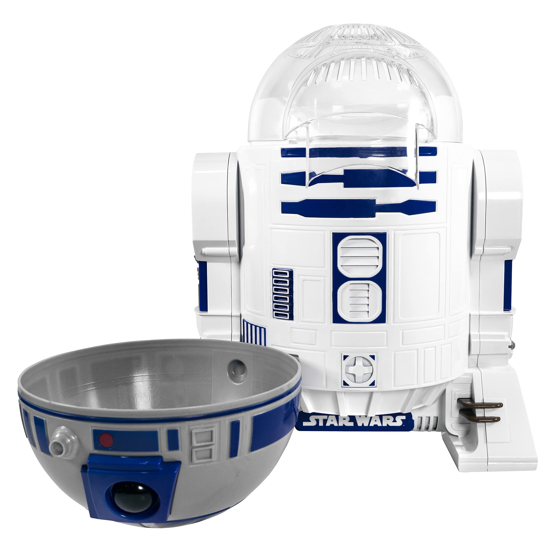 Uncanny Brands Star Wars R2D2 Popcorn Maker- Fully Operational Droid Kitchen Appliance: R2-D2