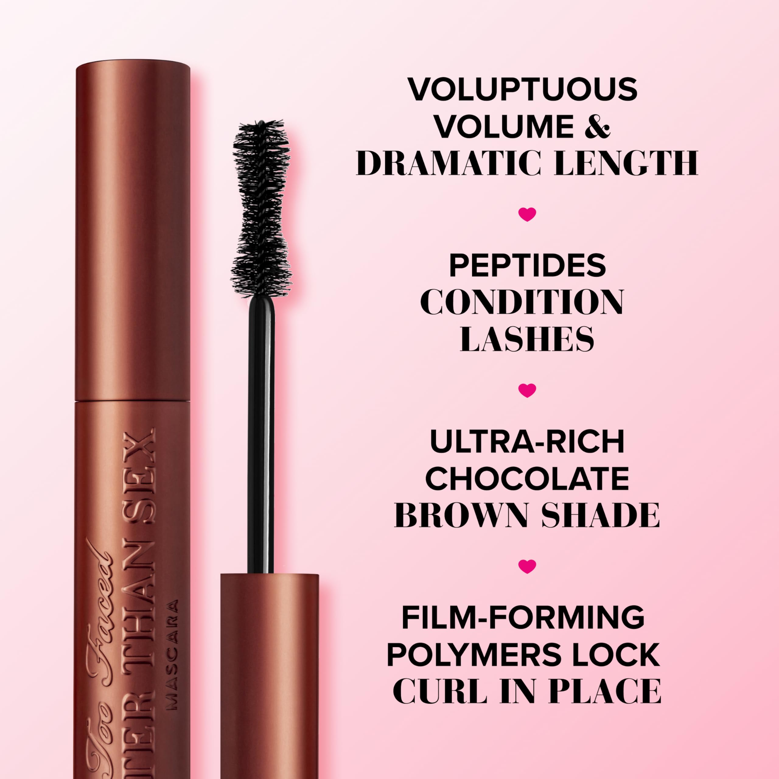 Too Faced Better Than Sex Volumizing Mascara | Volume, Length + Peptides