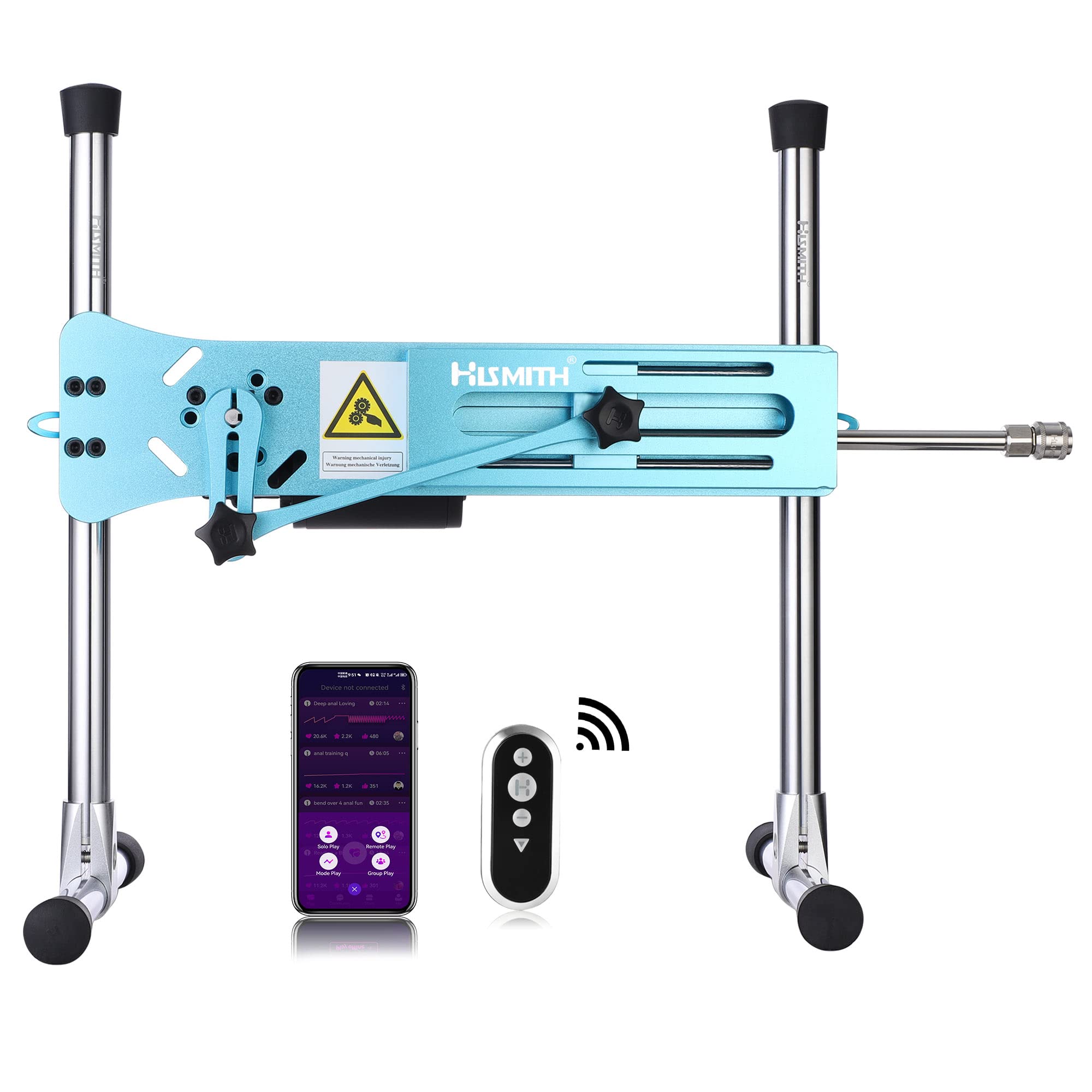 Hismith Premium 3.0 Pro, Sex Machine with KlicLok System, Wire and Intelligent APP Controlled Love Machine with Dildo,Purple: Venecian Blue