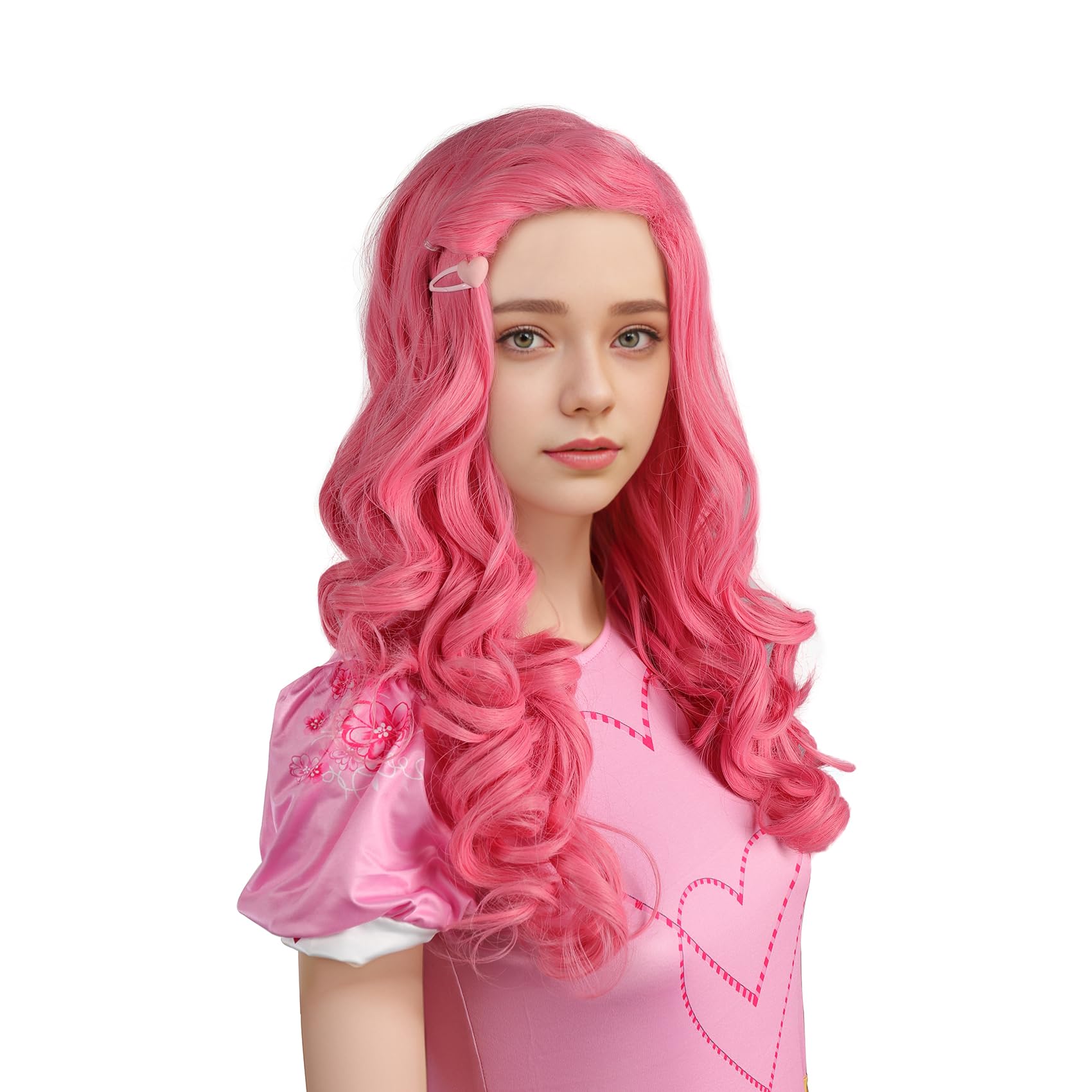 MUPUL Purple Short Wig Cosplay Short Bob Wig Purple Halloween Costume Wigs For Women: Pink / Curly