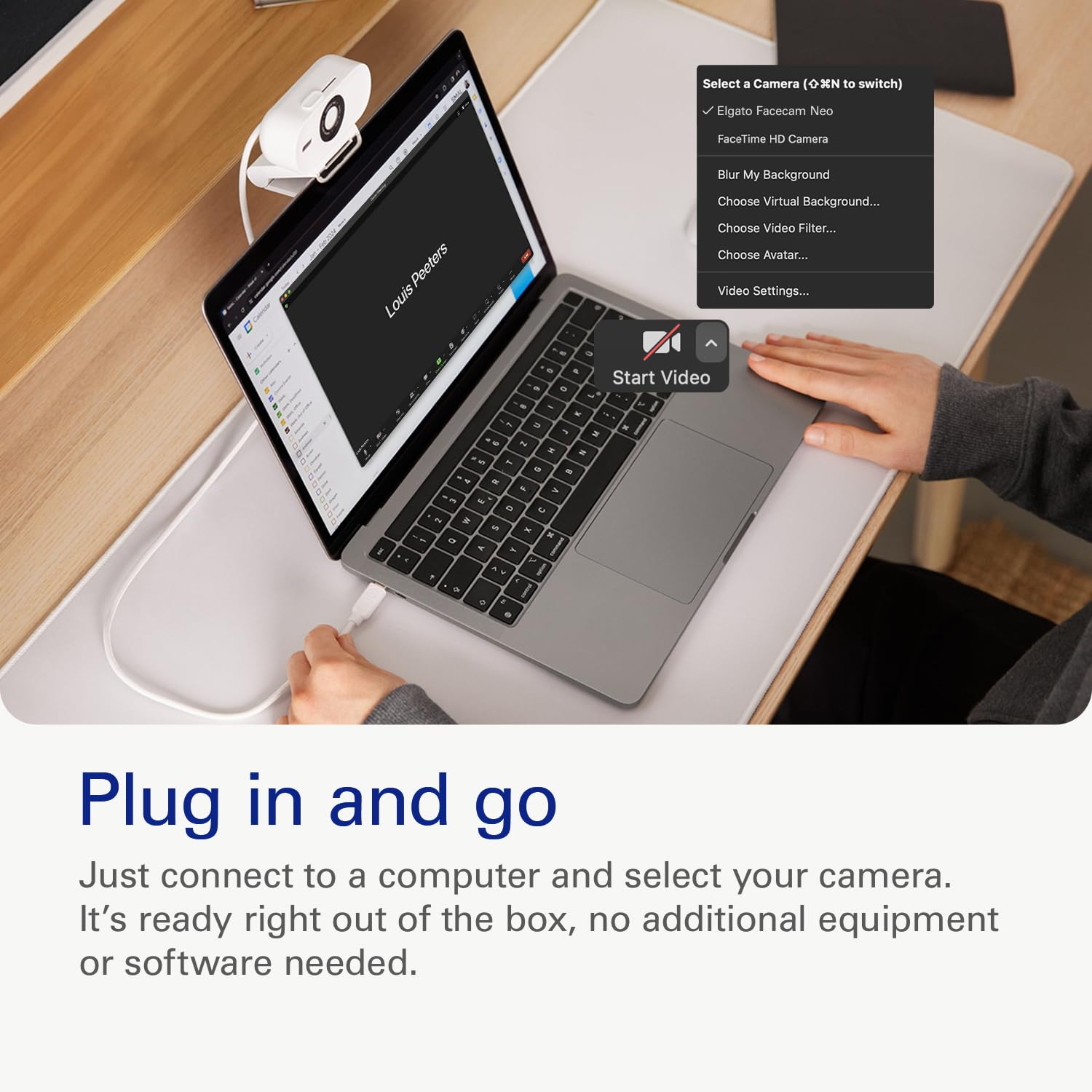 Elgato Facecam Pro, True 4K60 Ultra HD Webcam for Live Streaming, Gaming, Video Calls, Sony Sensor, Advanced Light Correction, DSLR Style Control, Wide Angle, works with OBS, Teams, Zoom, PC/Mac: Facecam Neo