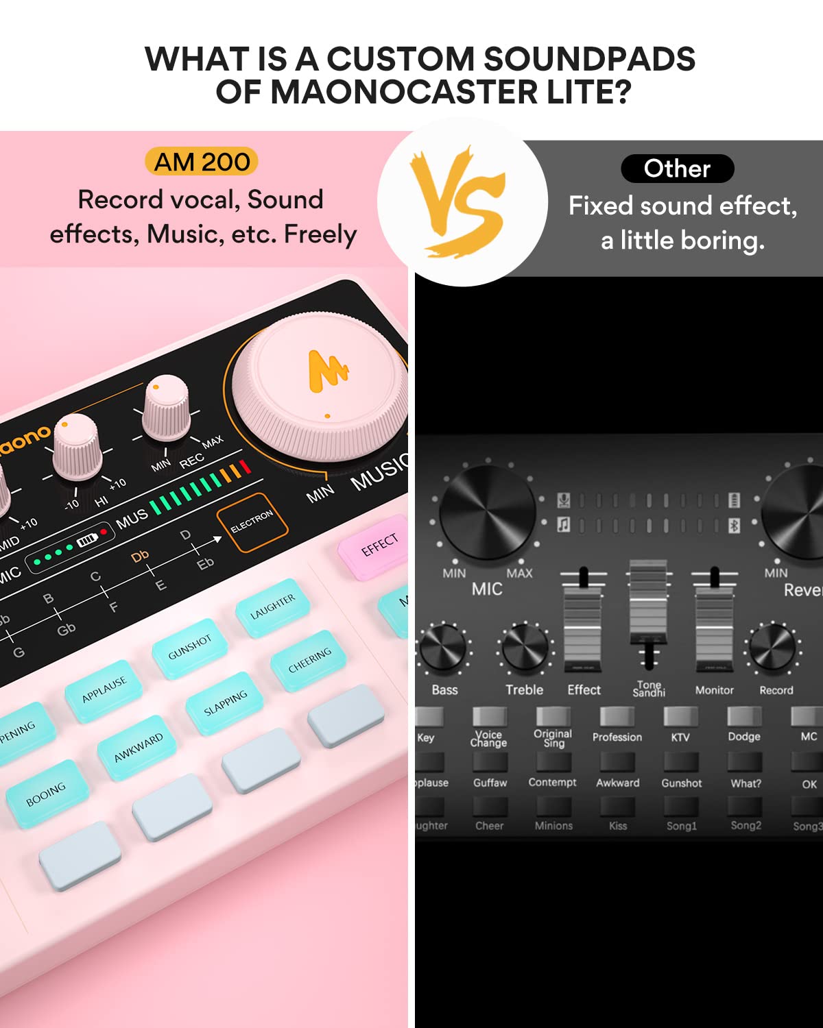 MAONO Podcast Equipment Bundle Audio mixer All-in-One Podcast Production Studio with 3.5mm Microphone for Live Streaming, Podcast Recording, PC, Smartphone, DJ MaonoCaster Lite (): AU-AM200-S1 Pink