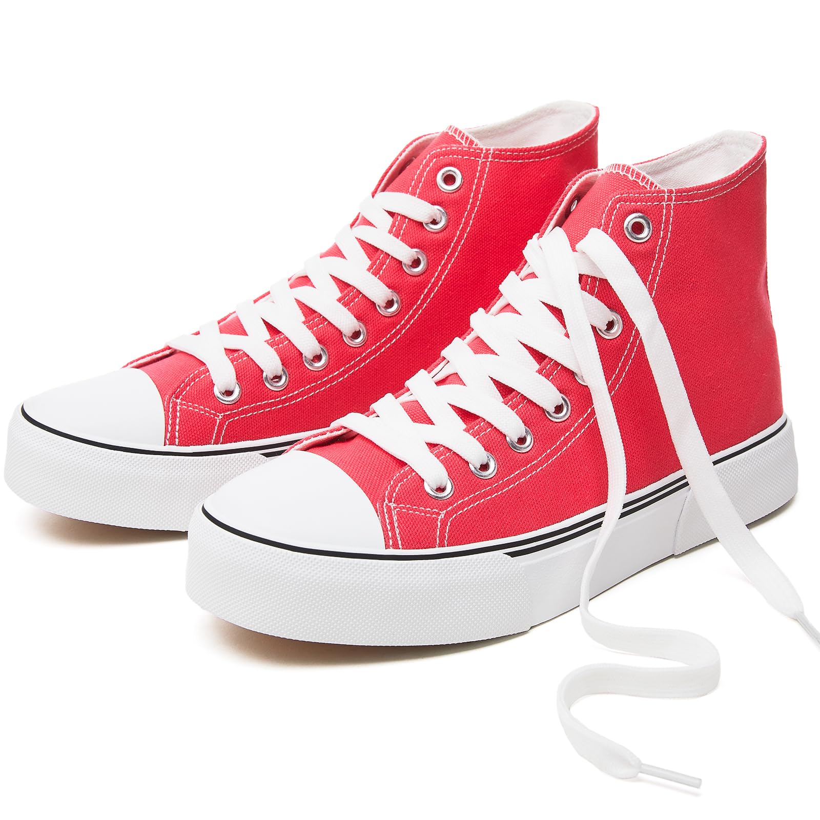 hash bubbie Unisex Fashion High top Sneakers Womens Classic High Tops Canvas Shoes Casual Tennis Shoes for Men