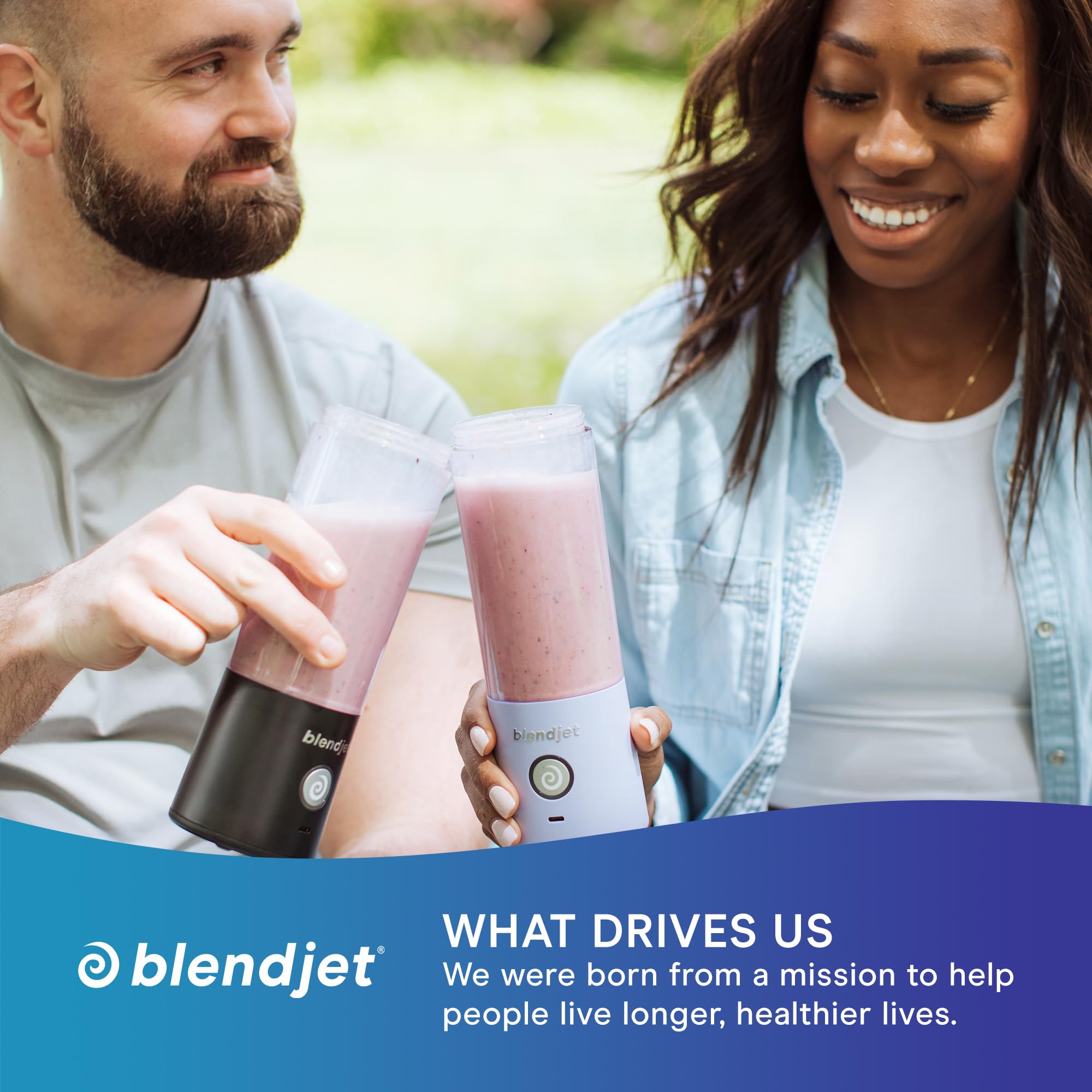 BlendJet Portable Blender for Smoothies & Shakes - 16oz BlendJet 2 Cordless Personal & Small Blender, USB-C Rechargeable & Self Cleaning - Quiet Mini Travel Blender with Stainless Steel Blade (Mint): BlendJet Portable Blender for Smoothies & Shakes - 16oz BlendJet 2 Cordless Personal & Small Blender, USB-C Rechargeable & Self Cleaning - Quiet Mini Travel Blender with Stainless Steel Blade (Ocean)