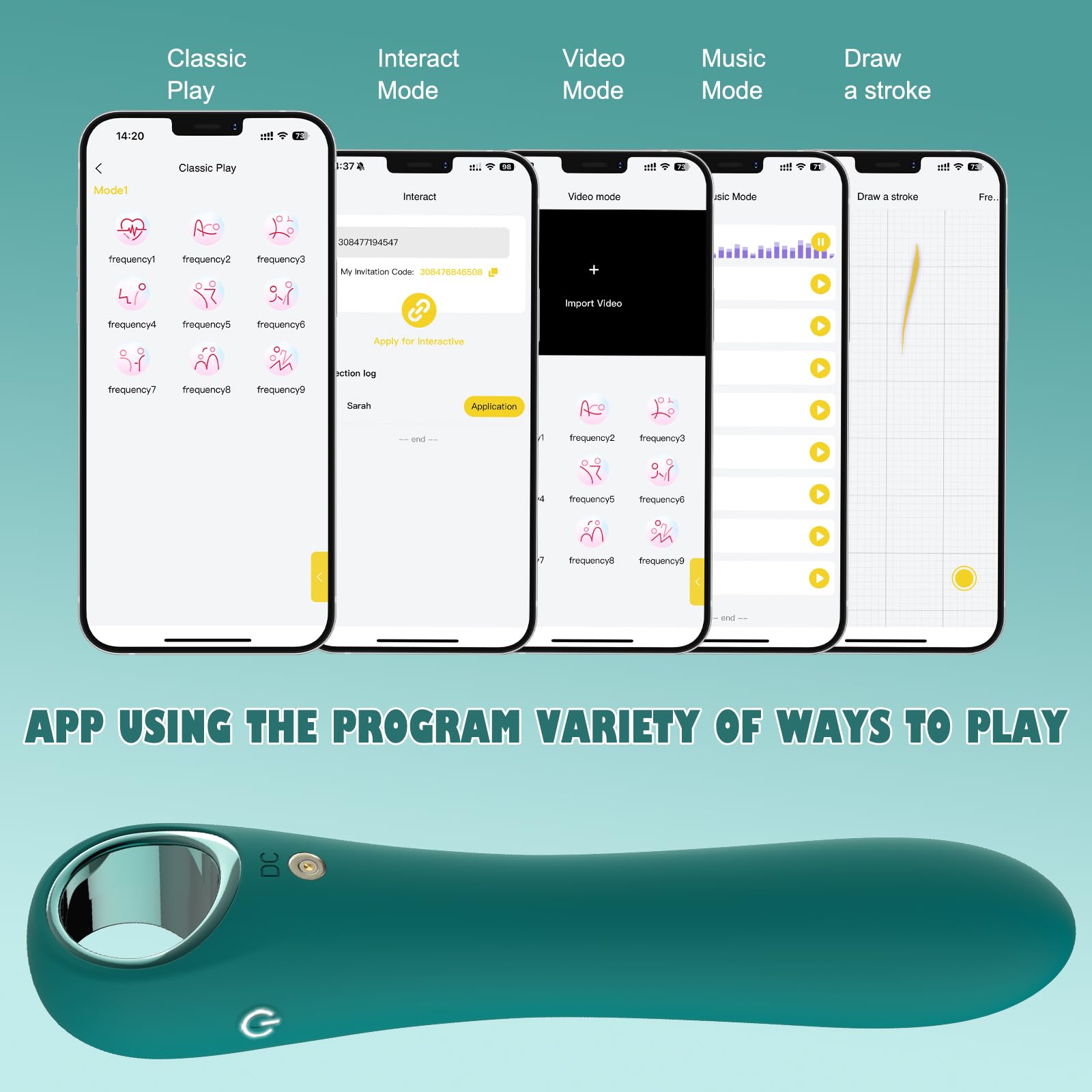 Tuitionua Adult Sex Toys Dildo - APP Control G Spot Dildos Vibrator for Woman, Clitoral Stimulator with 10 Vibration Modes, Adult Toys for Women and Couples(APP Pink): Green-APP