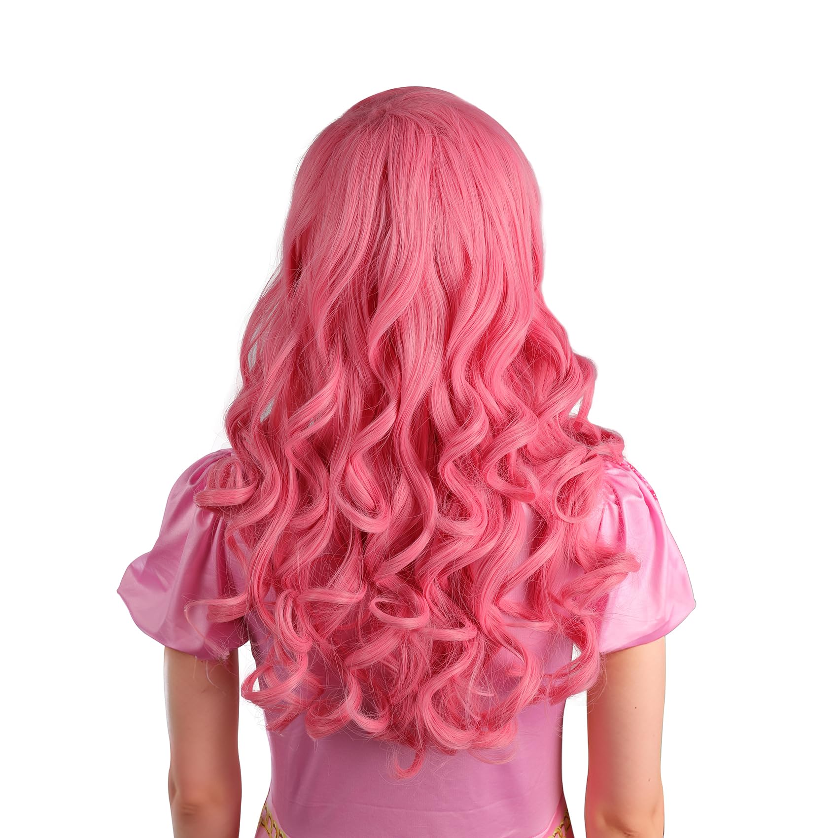 MUPUL Purple Short Wig Cosplay Short Bob Wig Purple Halloween Costume Wigs For Women: Pink / Curly
