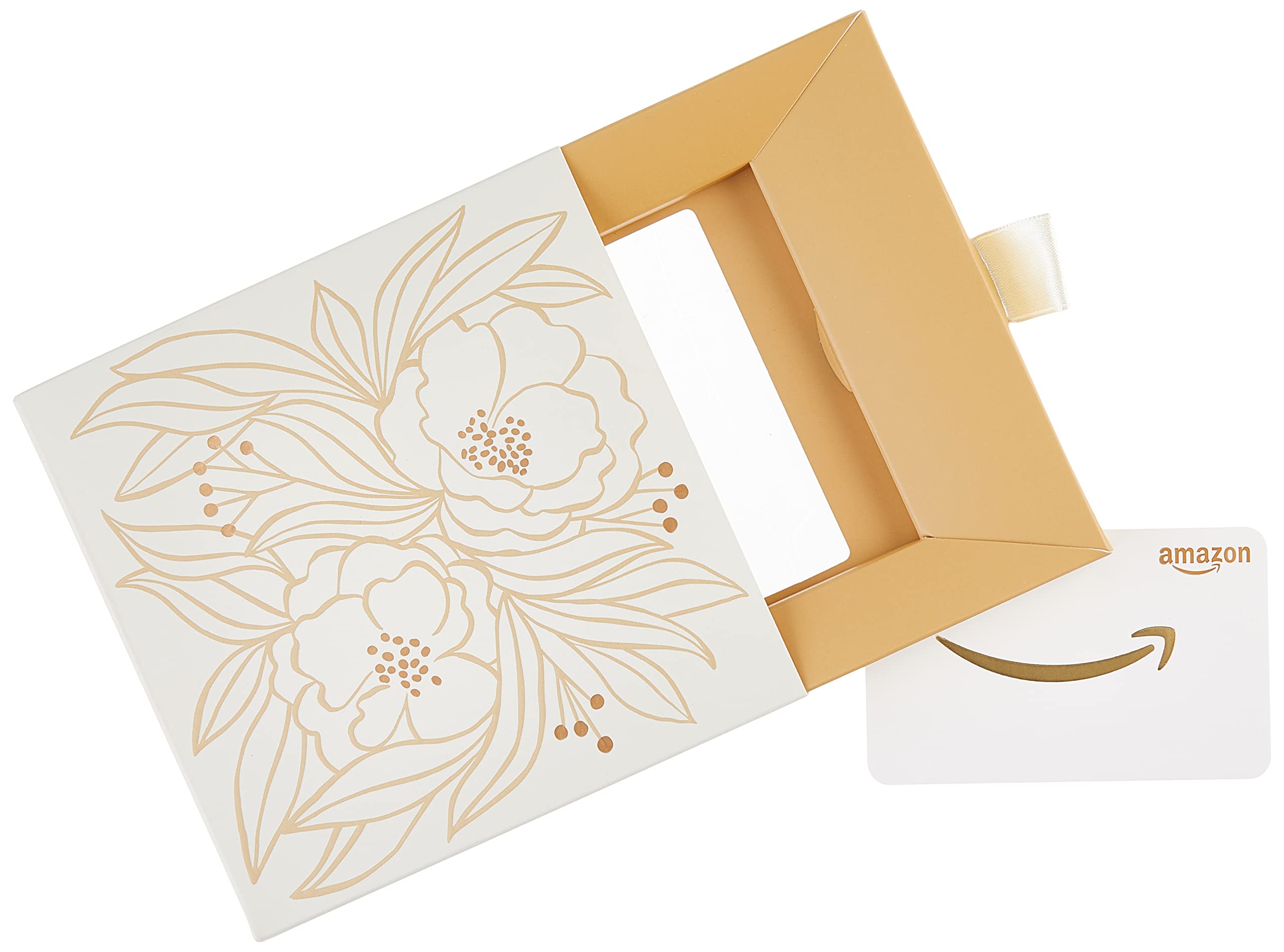 Amazon.com Gift Card in Various Gift Boxes: 0 White Floral Gift Box