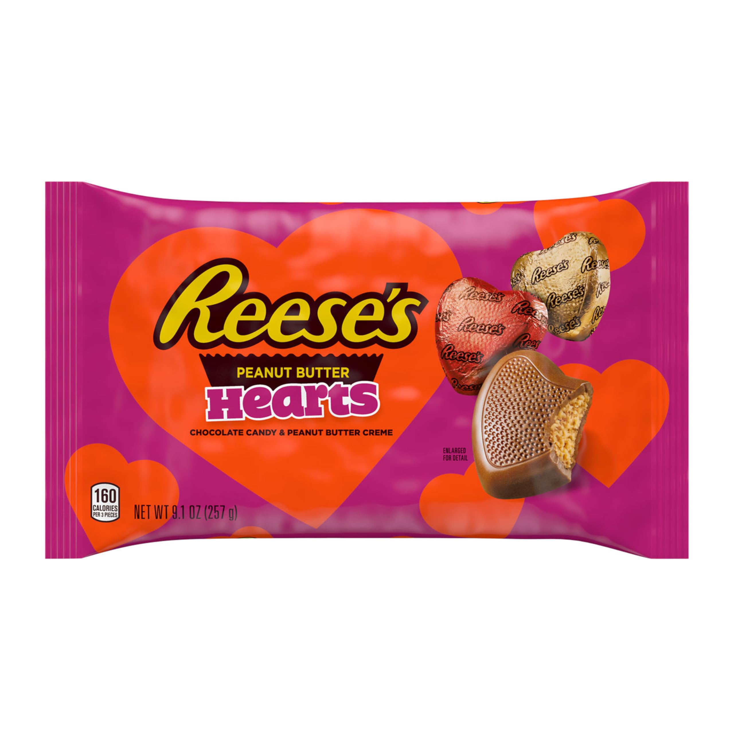 REESE'S Assorted Chocolate Peanut Butter Shapes, Candy Bag 21.49oz - Image 2