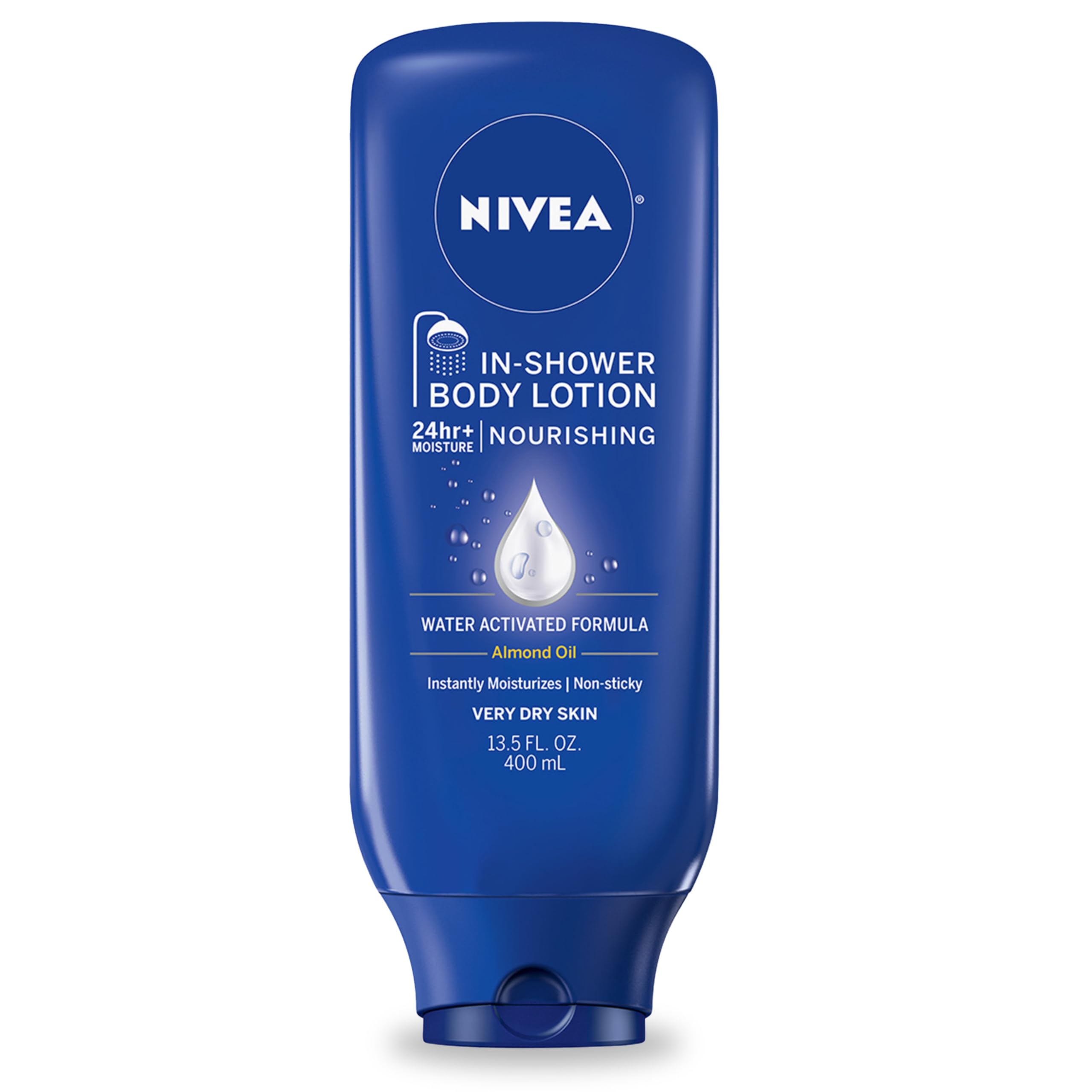 NIVEA Nourishing In Shower Lotion, Body Lotion for Dry Skin, 13.5 Fl Oz Bottle: 13.5 Fl Oz (Pack of 1)