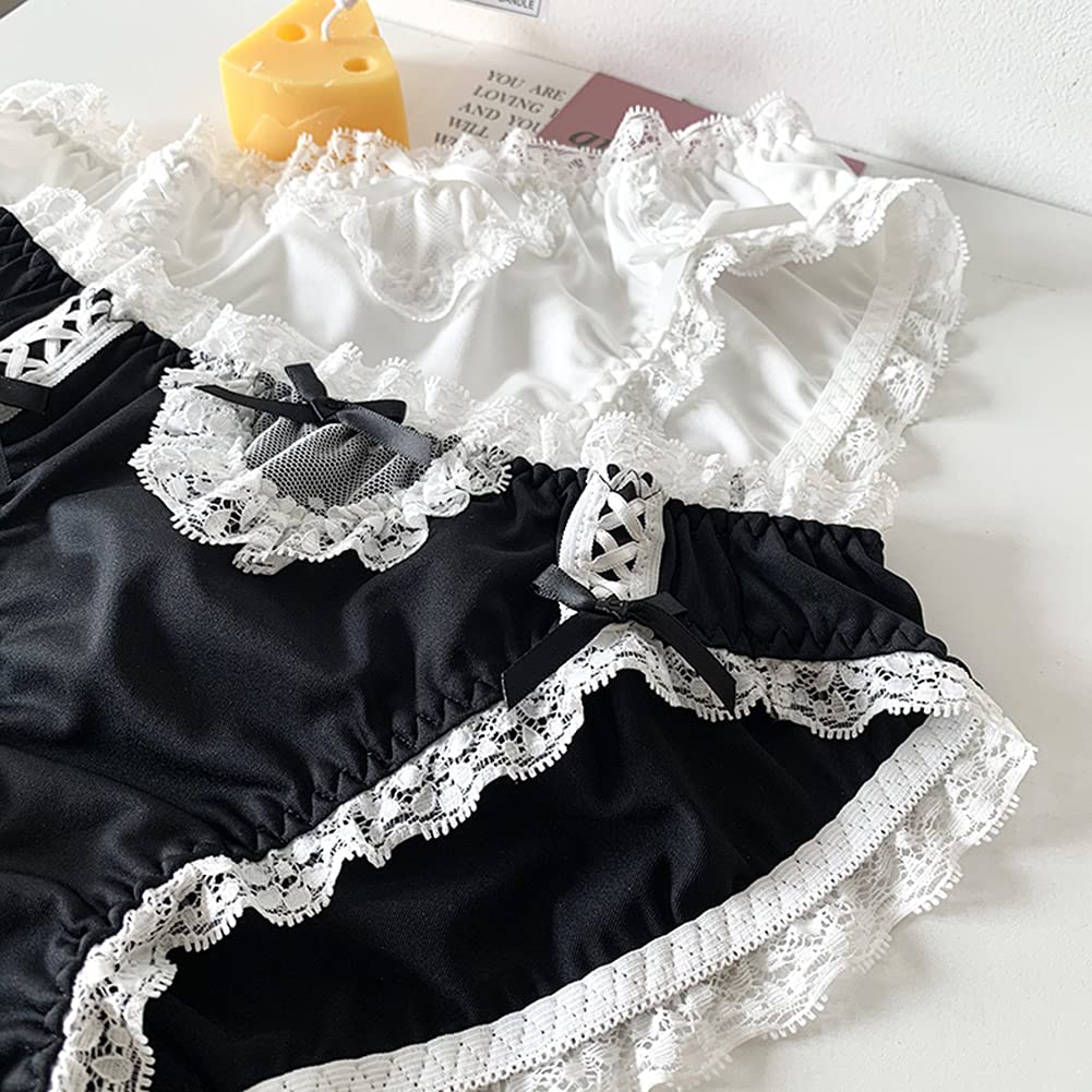 Joyralcos Japanese Lolita Bikini Panties Sexy Anime Briefs for Women Maid Cosplay Lingerie Panty: 8 Classic Briefs