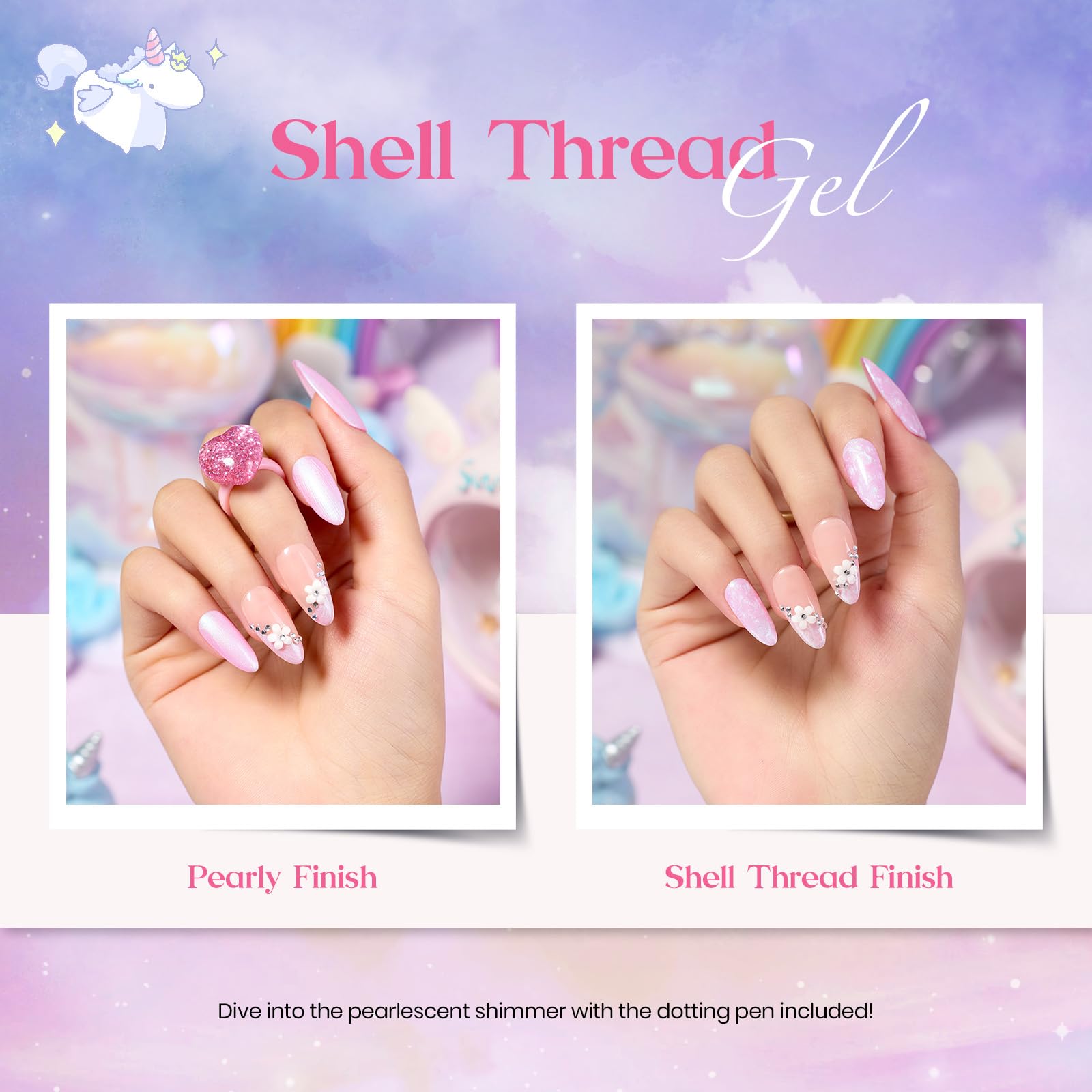 beetles Gel Polish Set Summer Gel Nail Polish Kit Pastel 36 Pcs 32 Colors with Base Top Coat Hot Pink Green Black White Burgundy Red Blue Purple Gifts for Women Fingertip Palette: 0 -20 Colors Dreamland Unicorn