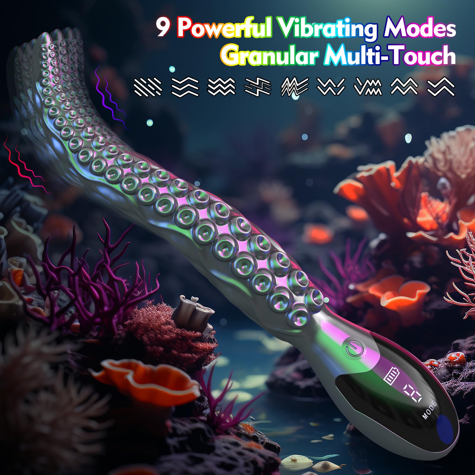 Vibrating Realistic Monster G-Spot Dildos - LED Display Octopus Tentacle Clitoral Vibrator with 9 Powerful Modes, 10.7" Silicone Dildo Adult Sex Toys for Women Anal Vagina Stimulation: Vibrating Realistic Monster G-Spot Dildos - LED Display Octopus Tentacle Clitoral Vibrator with 9 Powerful Modes, 10.7" Silicone Dildo Adult Sex Toys for Women Anal Vagina Stimulation