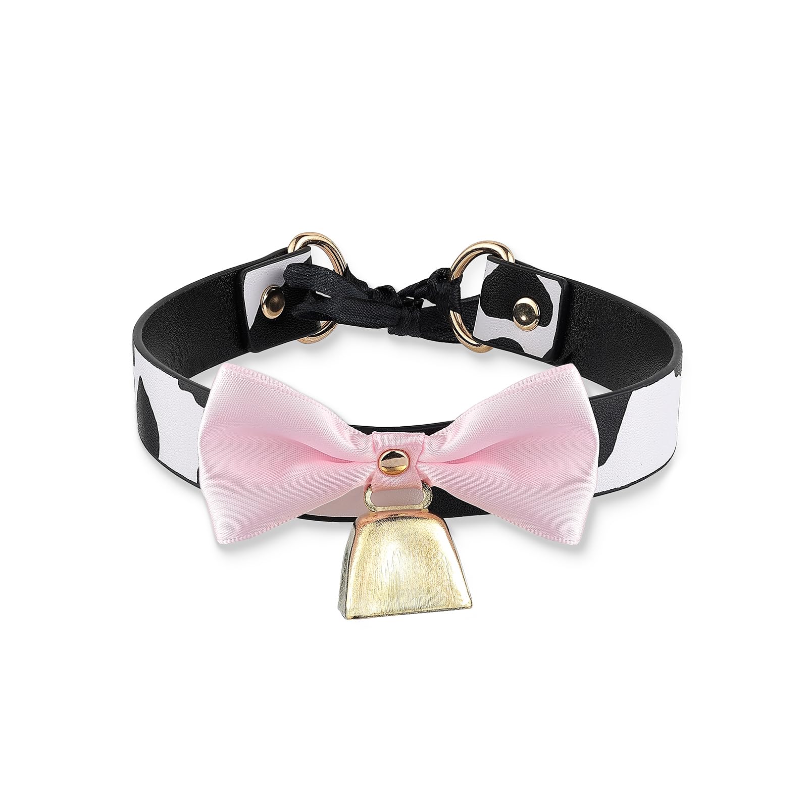 paloli Basic Cow Print Bell Collar Choker Necklace for women thumbnail 1