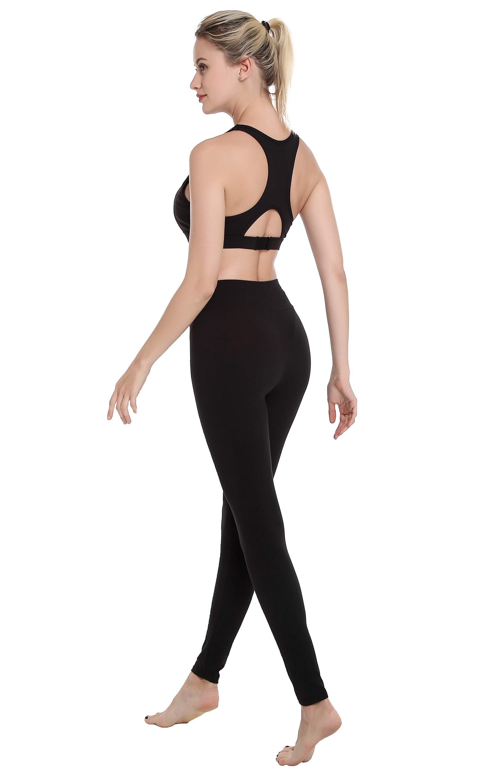 Finerease Women's Super Soft & Stretchy High Waisted Thick Casual Legging thumbnail 3